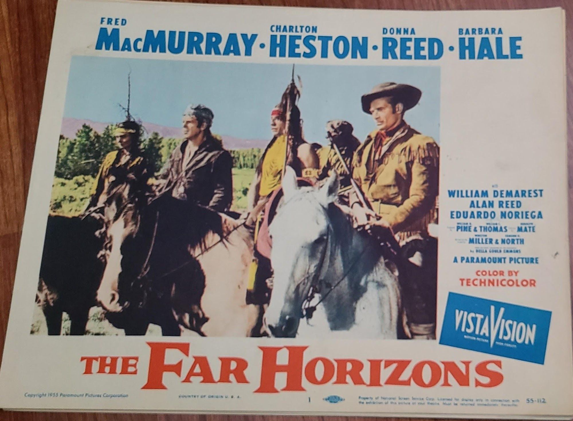 The Far Horizons 1955 Western Lobby Cards