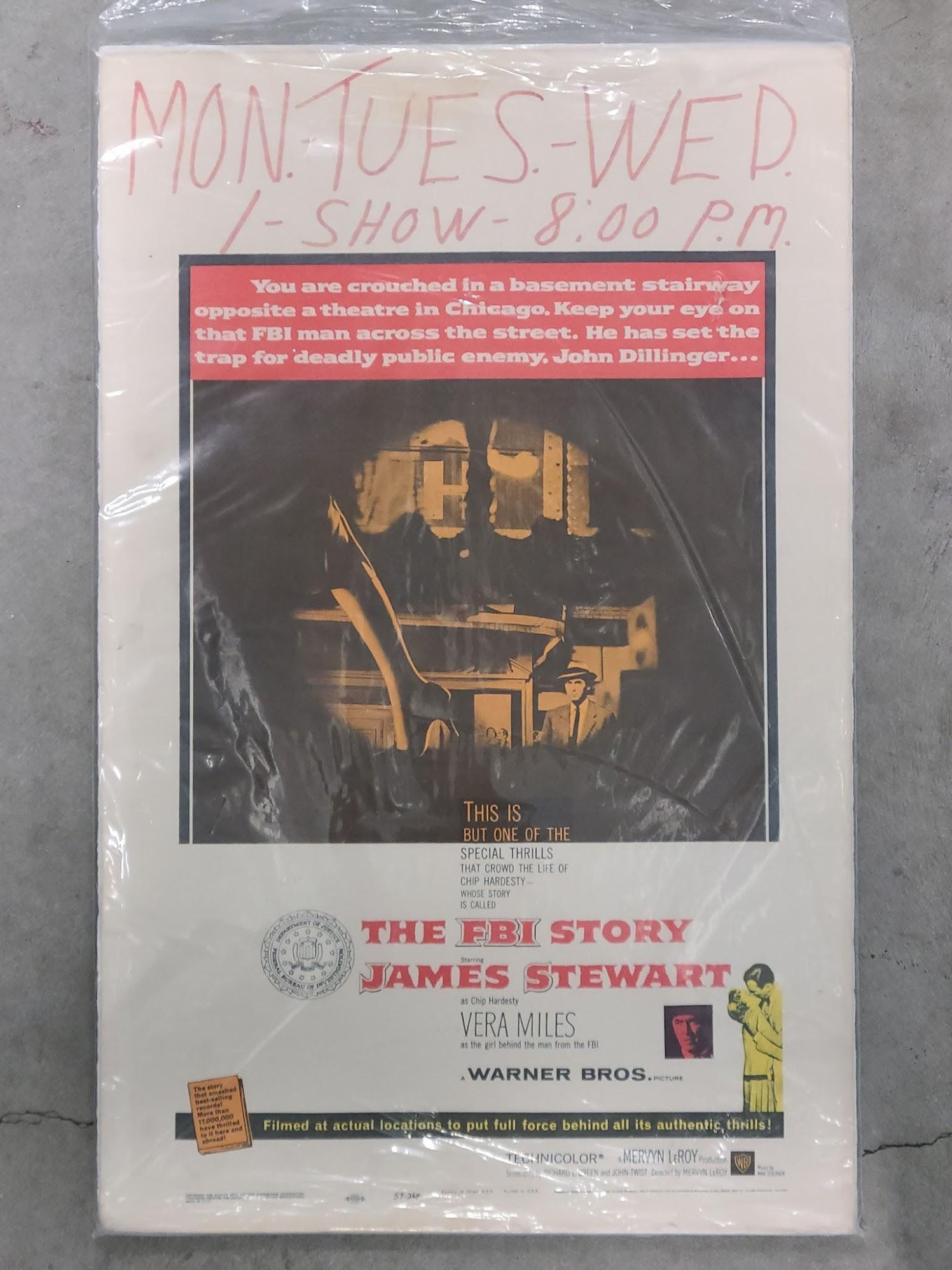 The FBI Story 1959 Window Cards