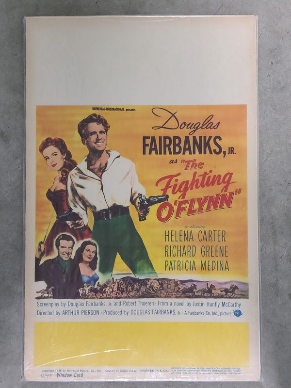 The Fighting O'Flynn 1949 Window Cards