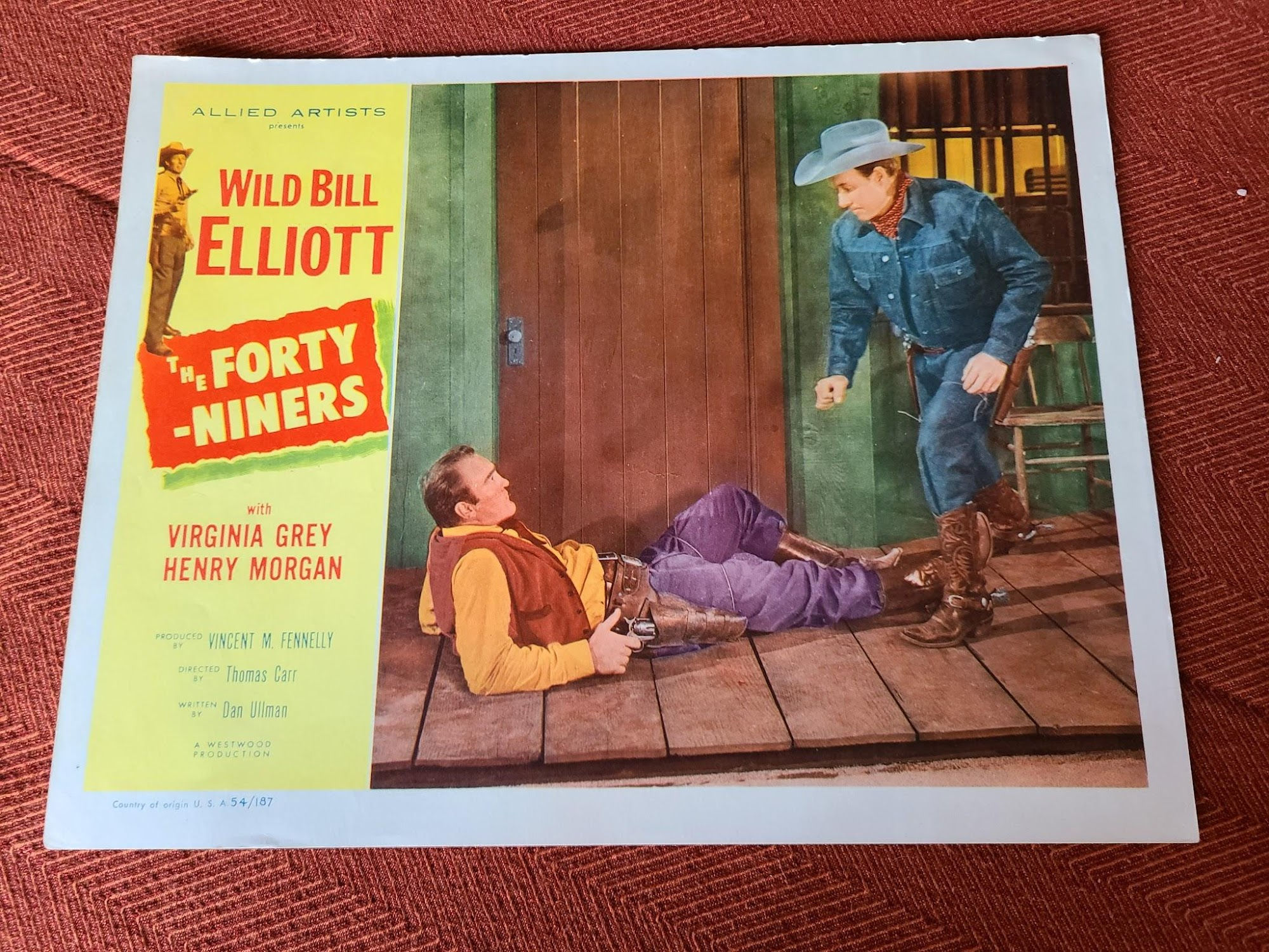 The Forty-Niners 1954 Western Lobby Cards