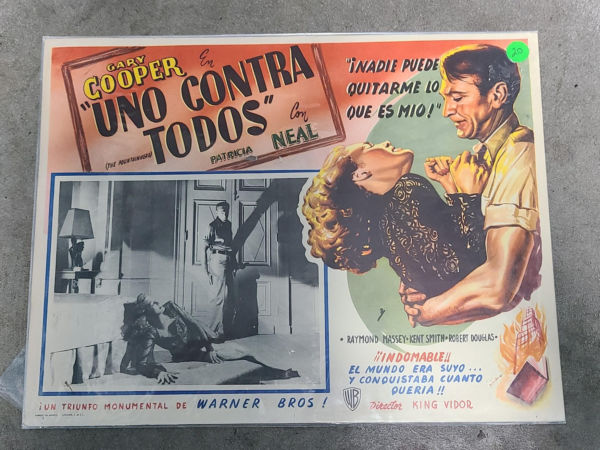 The Fountainhead 1949 Mexican Lobby Cards