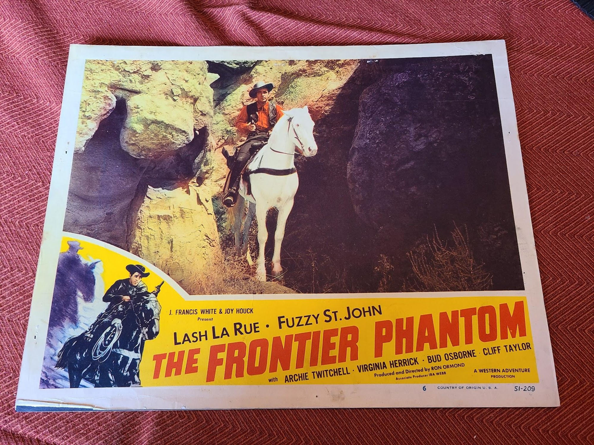 The Frontier Phantom 1951 Western Lobby Cards