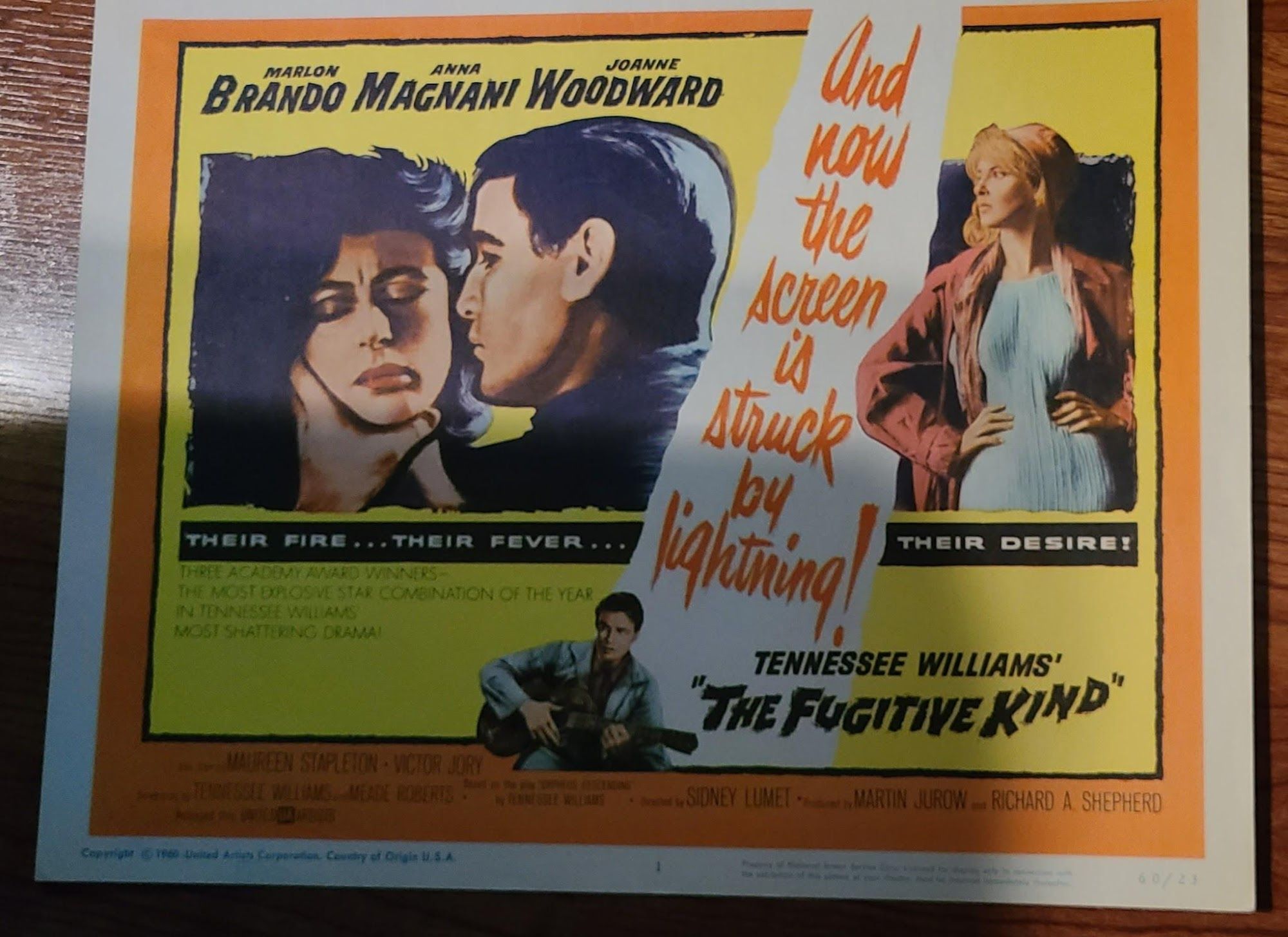 The Fugitive Kind 1960 Title Cards