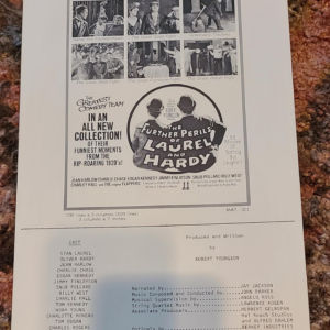 The Further Perils Of Laurel & Hardy 1968 Press Books
