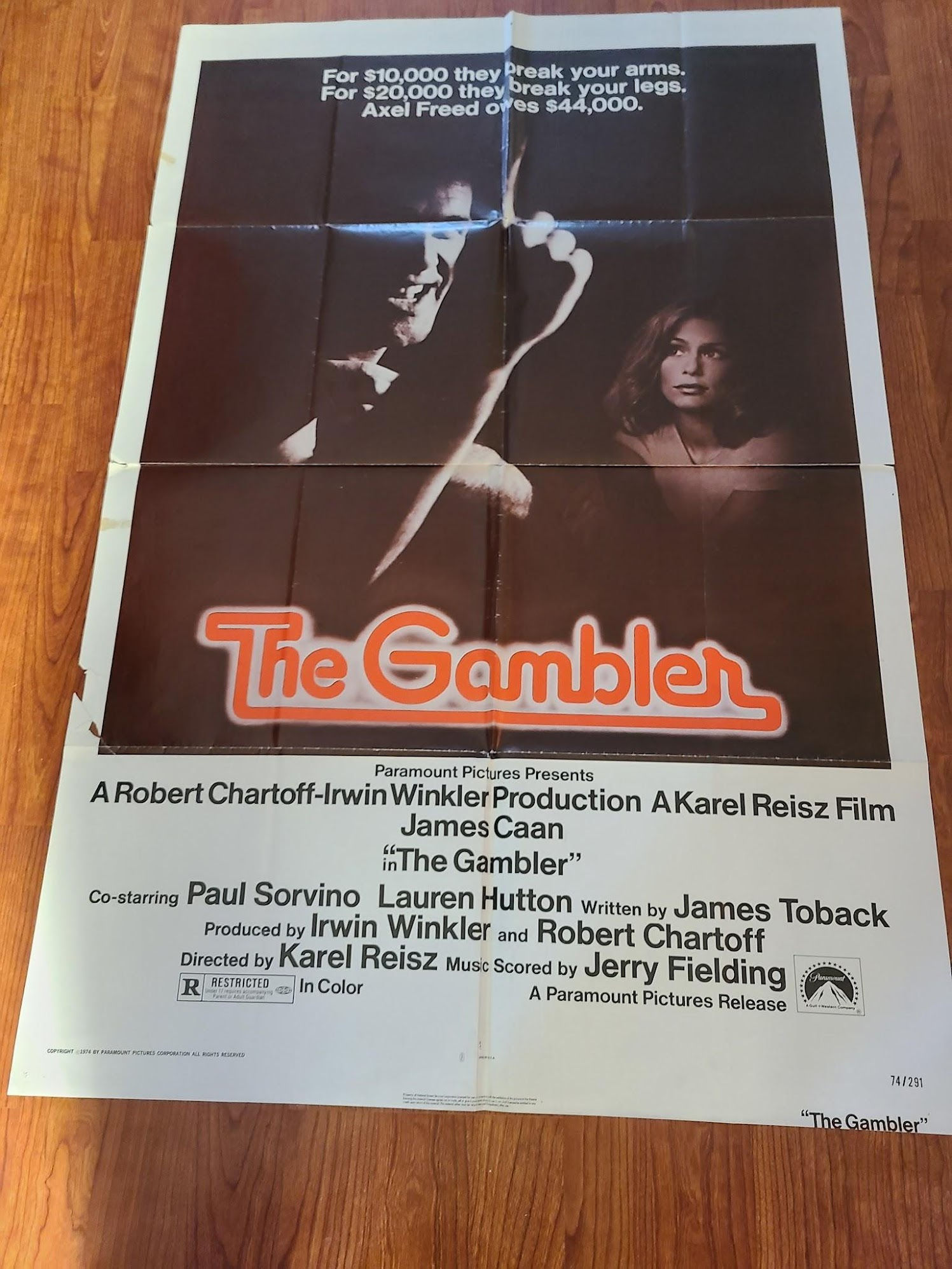The Gambler 1974 1 Sheets/US