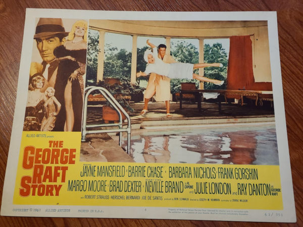 The George Raft Story 1961 General Lobby Cards