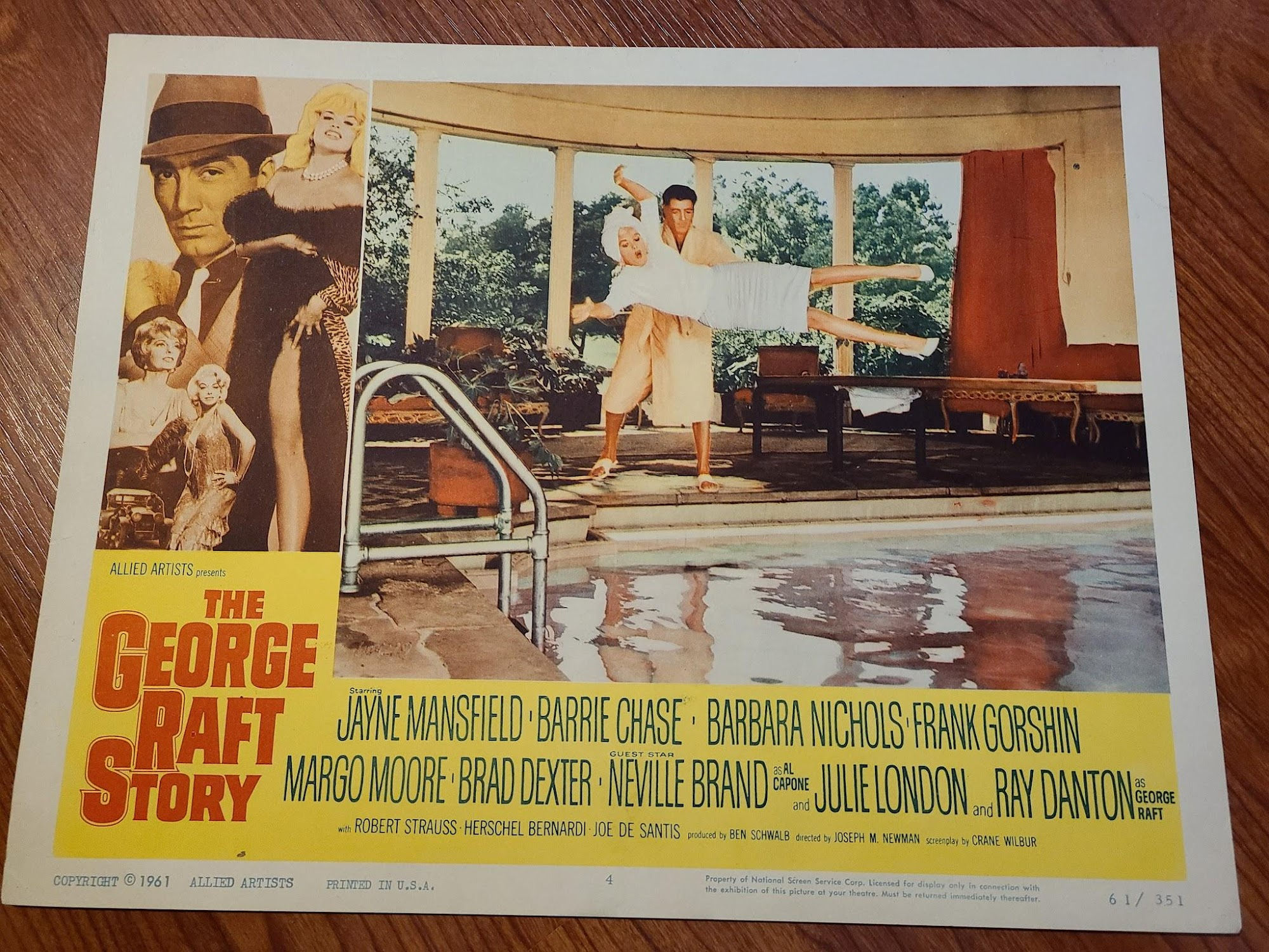 The George Raft Story 1961 General Lobby Cards