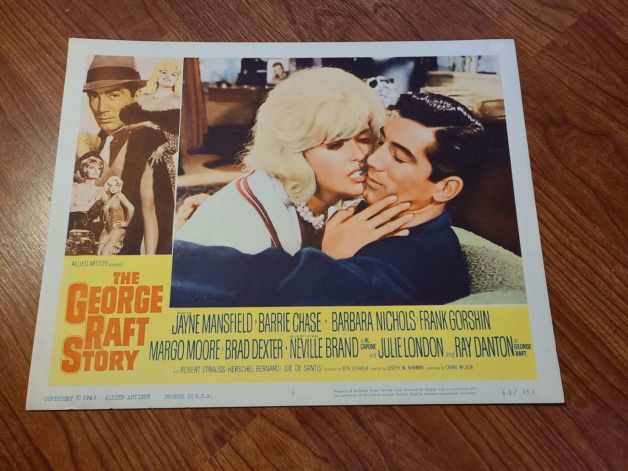 The George Raft Story 1961 General Lobby Cards