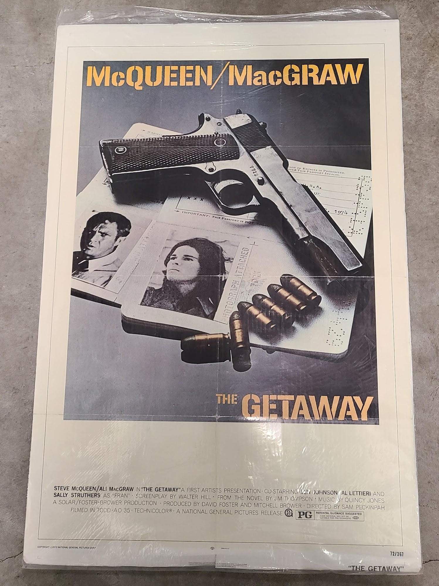 The Getaway 1972 1 Sheets/US