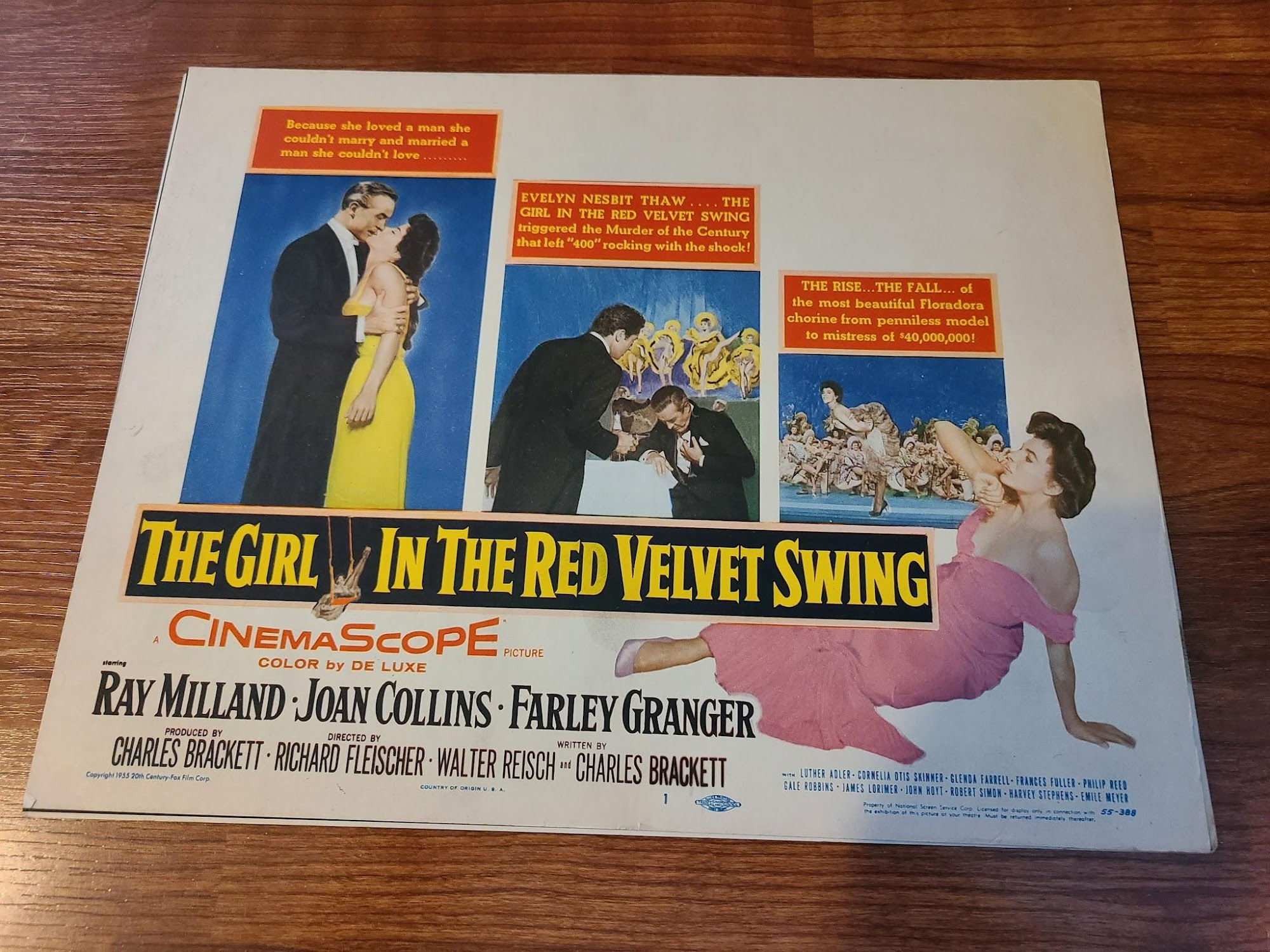 The Girl In The Red Velvet Swing 1955 Title Cards