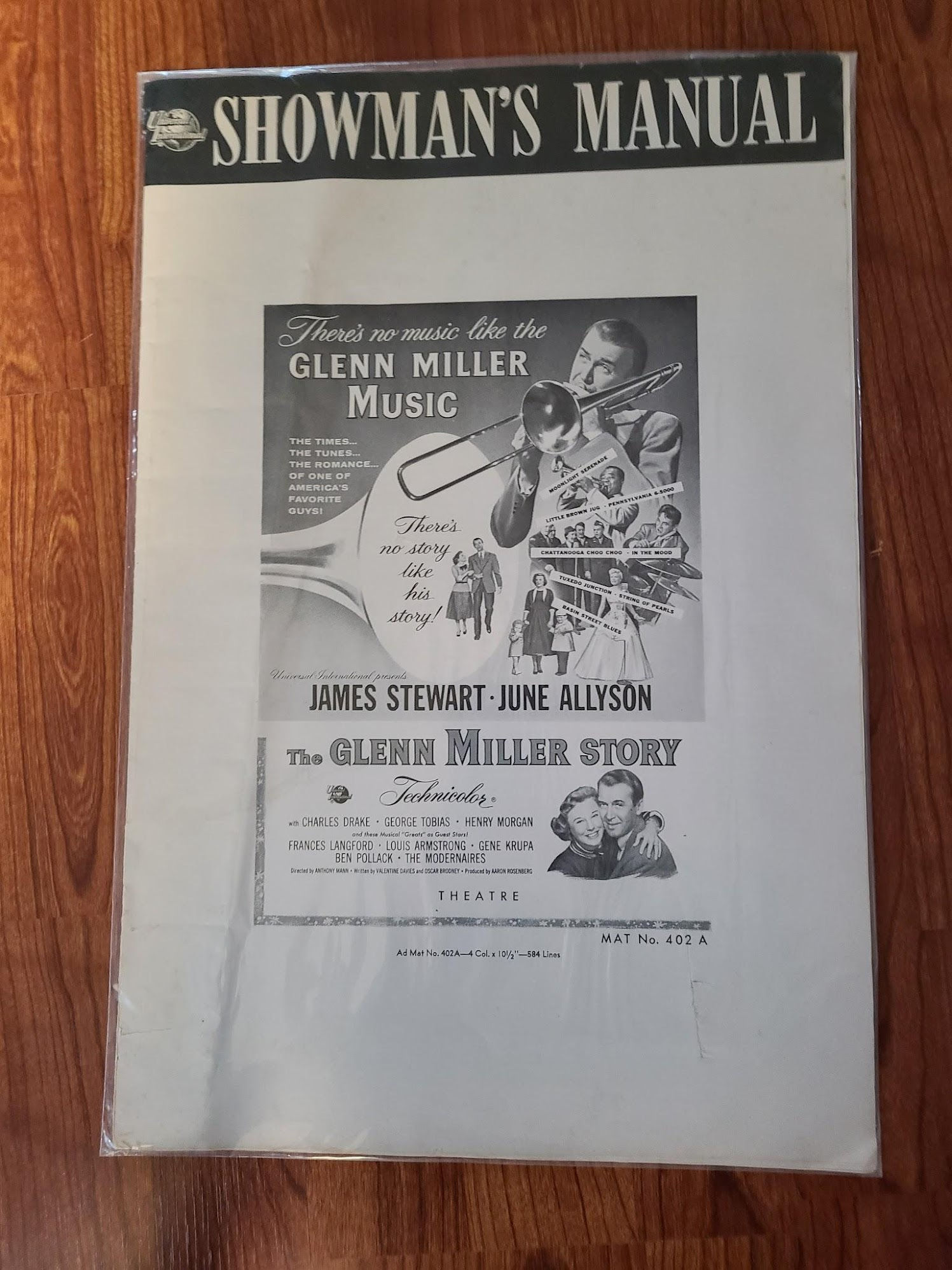 The Glenn Miller Story 1954 Press Books