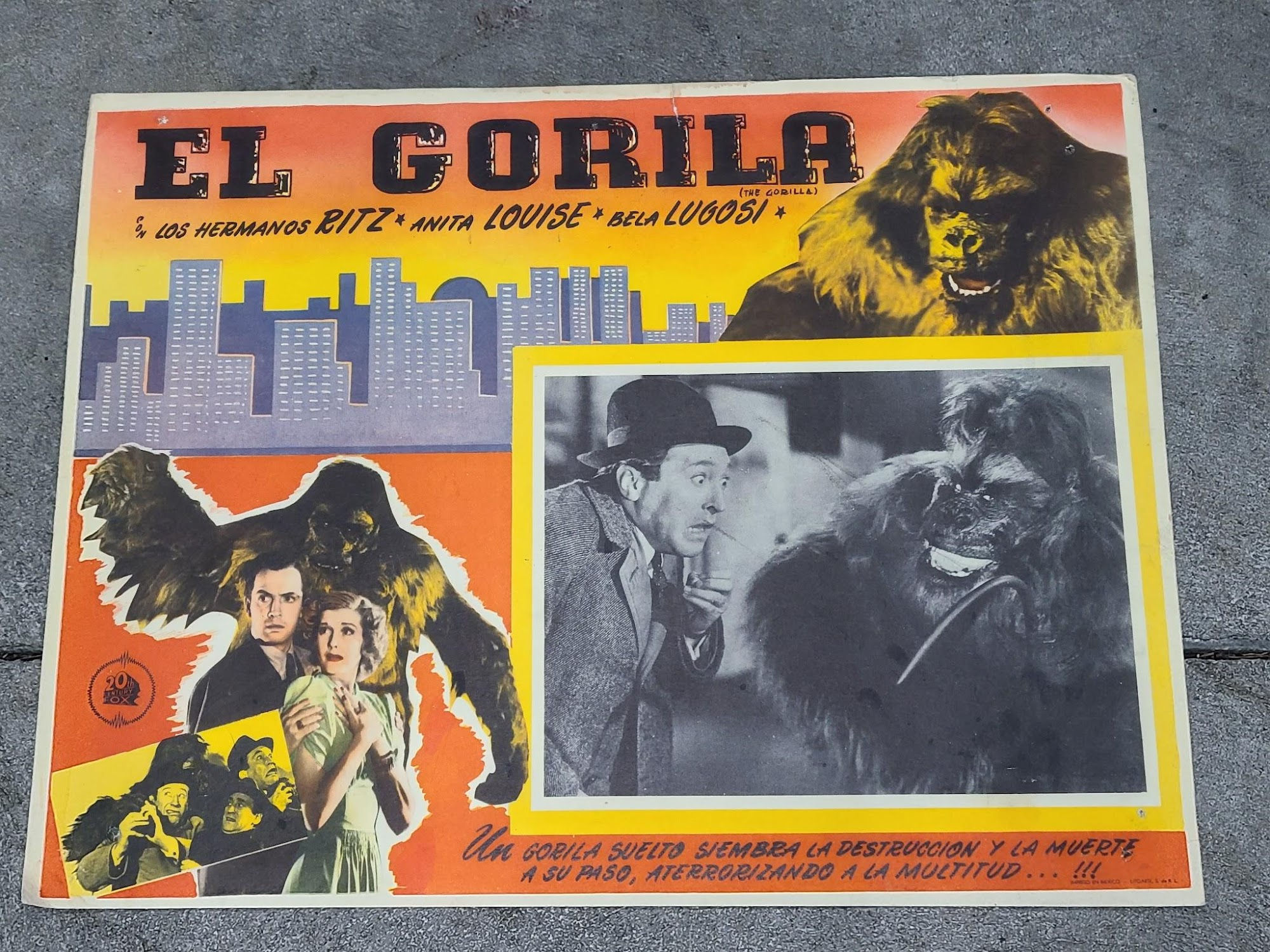 The Gorilla 1939 Mexican Lobby Cards