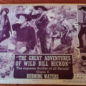 The Great Adv. Of Wild Bill Hickok 1939 Serial Lobby Cards