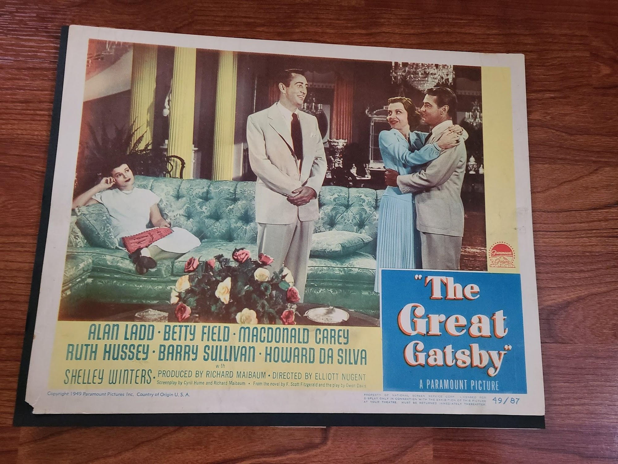 The Great Gatsby 1949 General Lobby Cards
