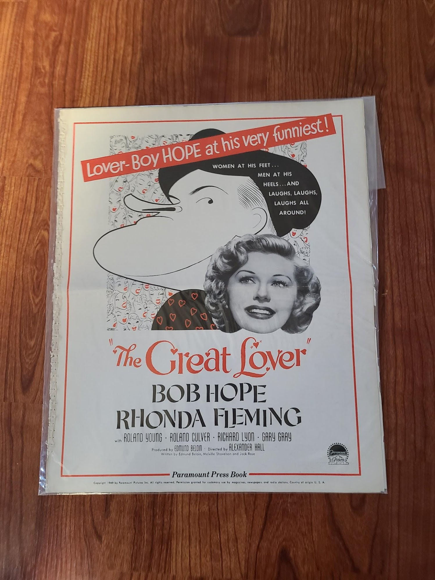 The Great Lover 1949 Press Books