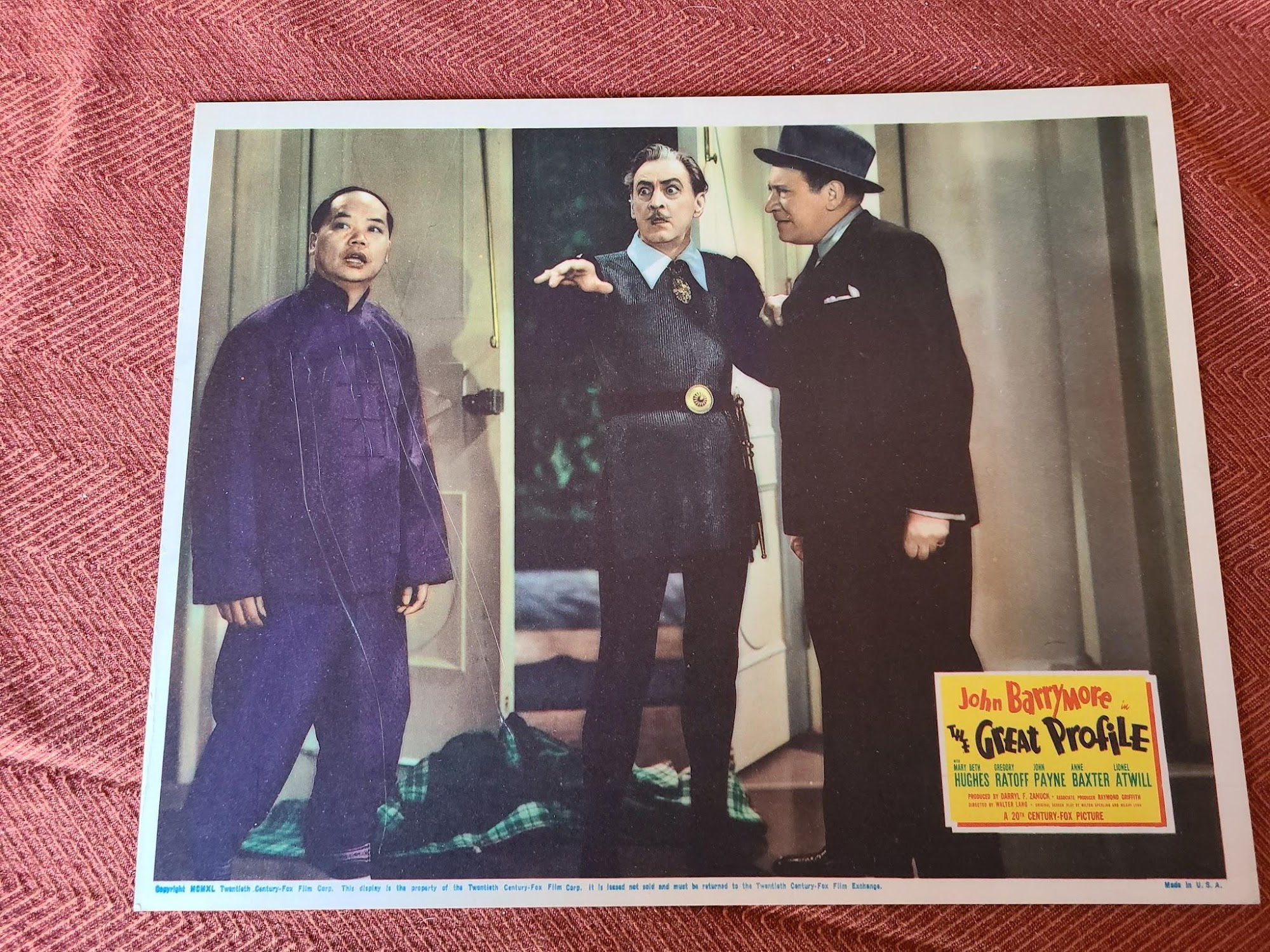 The Great Profile 1940 General Lobby Cards