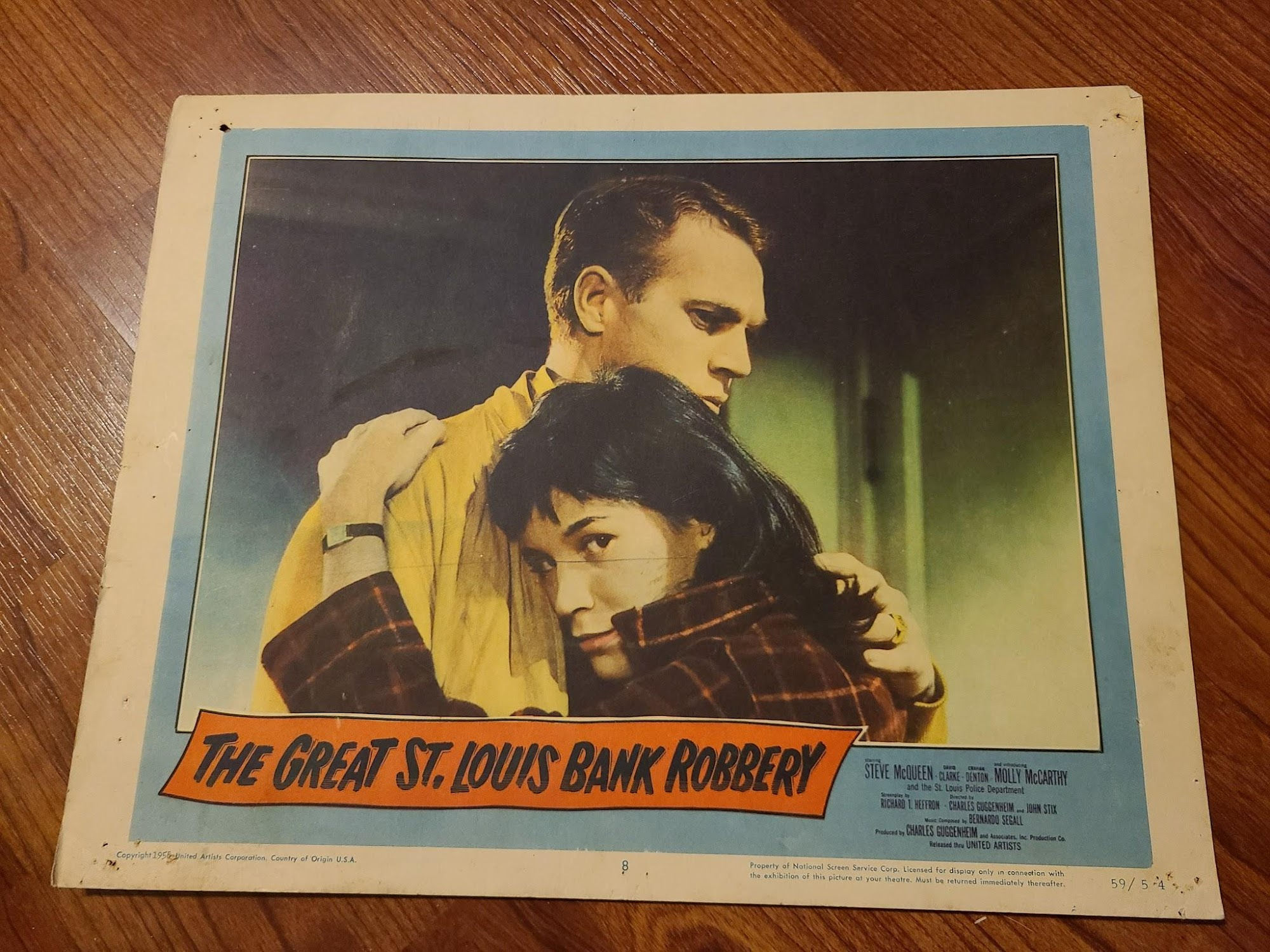 The Great St. Louis Bank Robbery 1958 General Lobby Cards