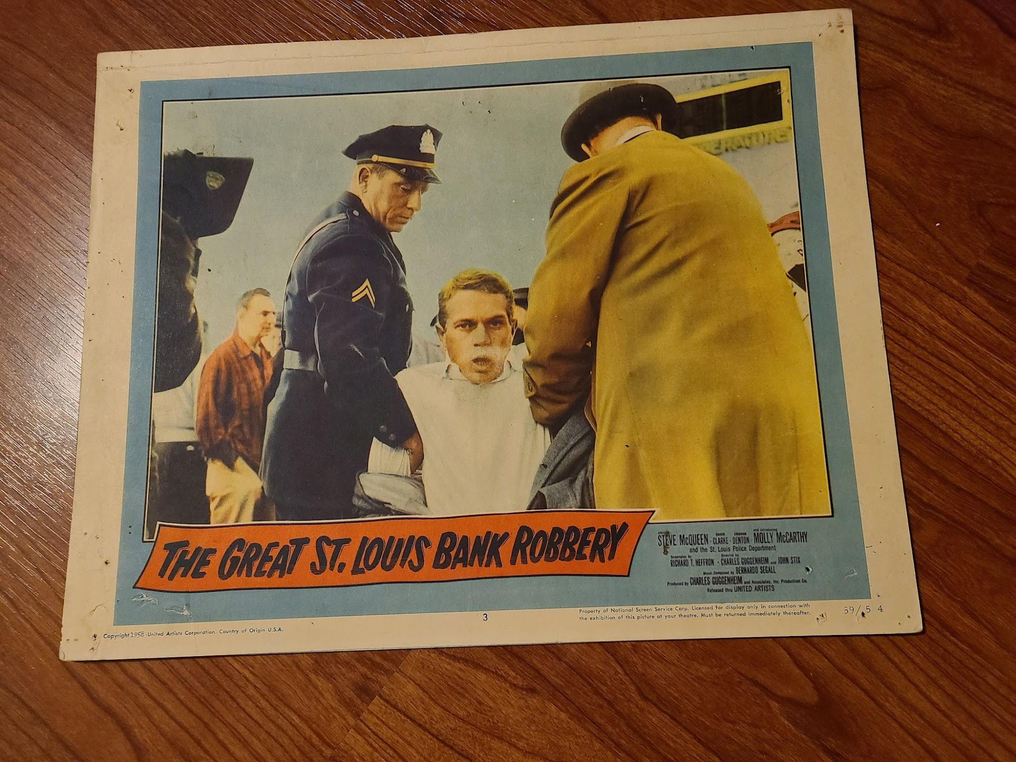 The Great St. Louis Bank Robbery 1958 General Lobby Cards