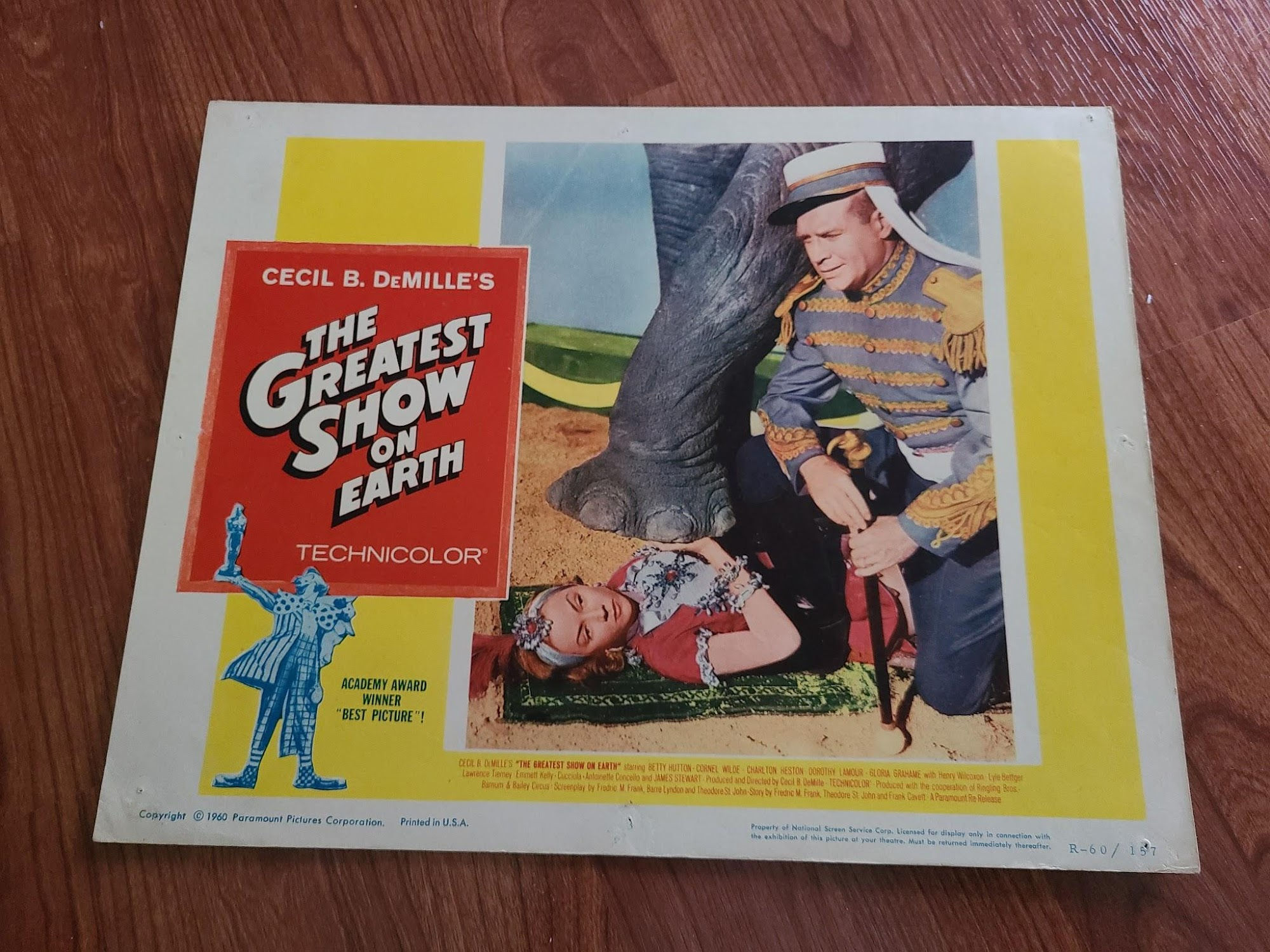 The Greatest Show On Earth 1952 General Lobby Cards