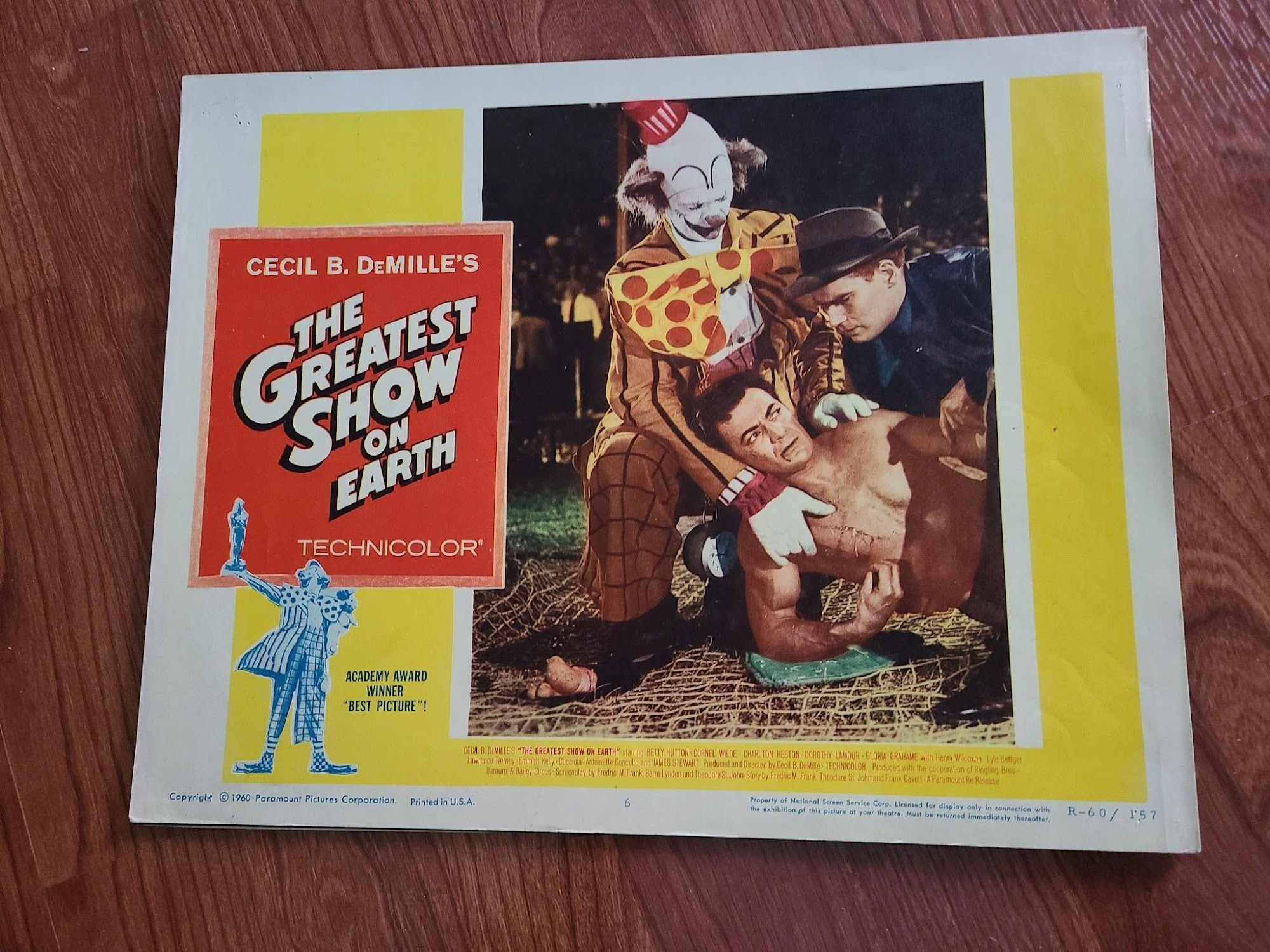 The Greatest Show On Earth 1952 General Lobby Cards