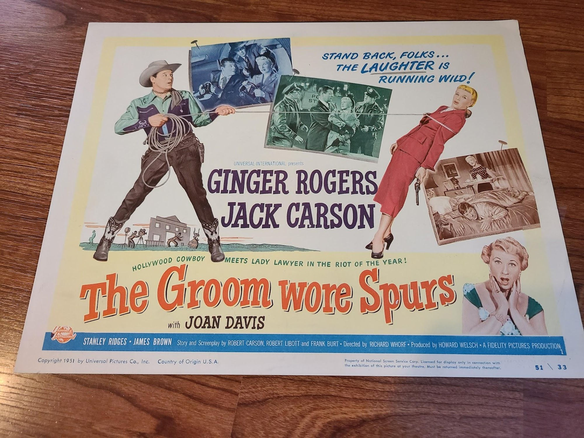 The Groom Wore Spurs 1951 Title Cards