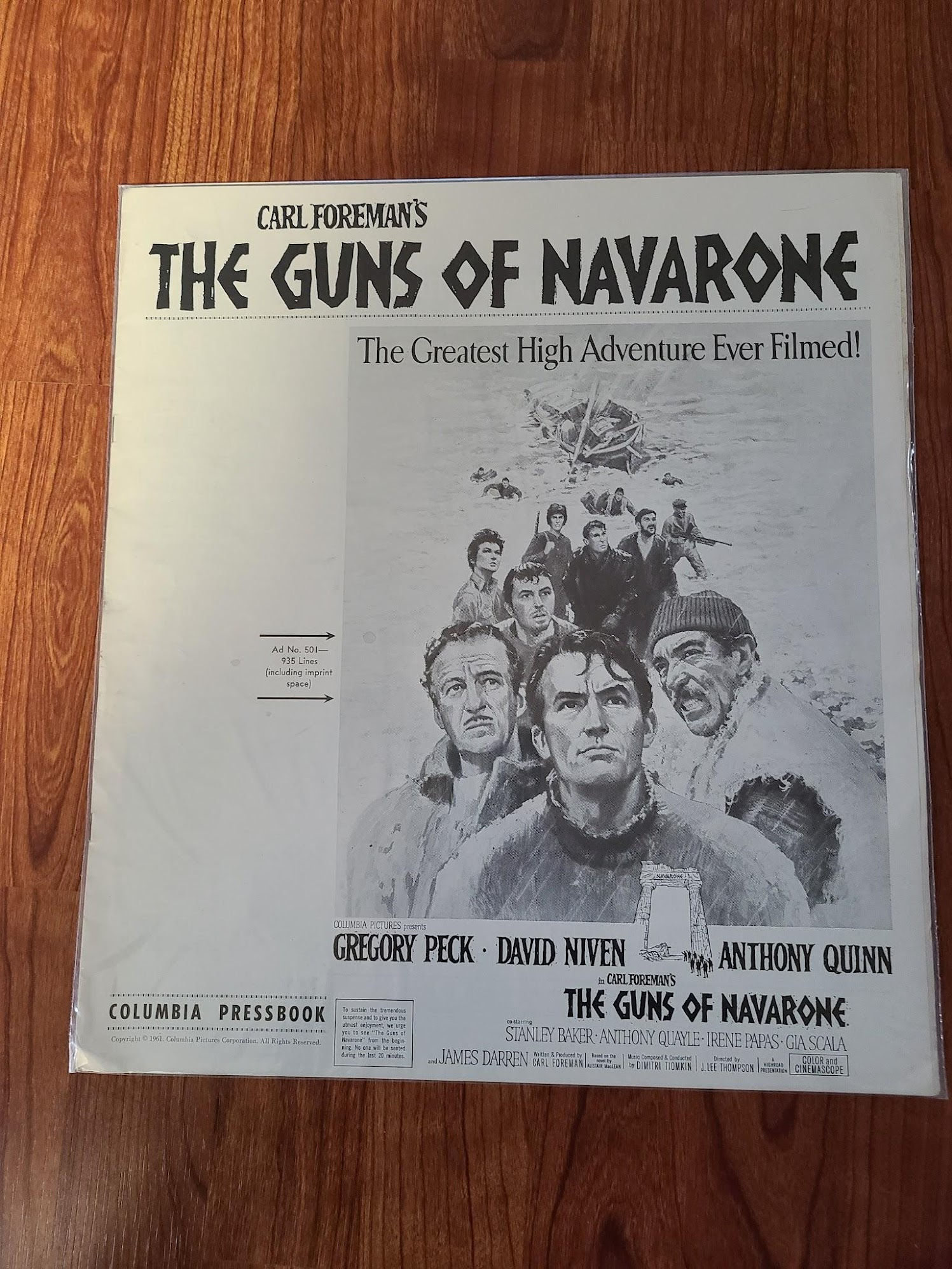 The Guns of Navarone 1961 Press Books
