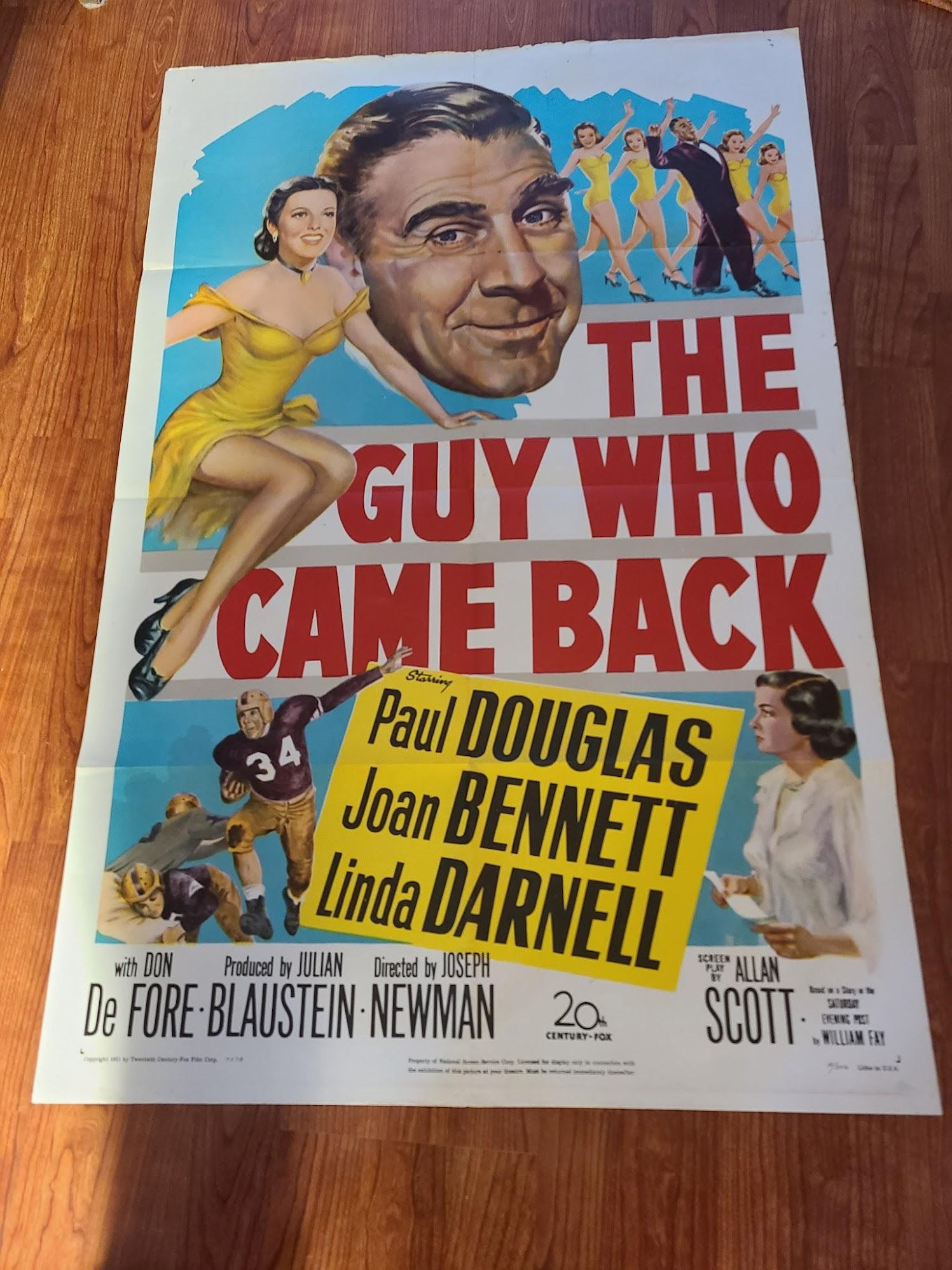 The Guy Who Came Back 1951 1 Sheets/US