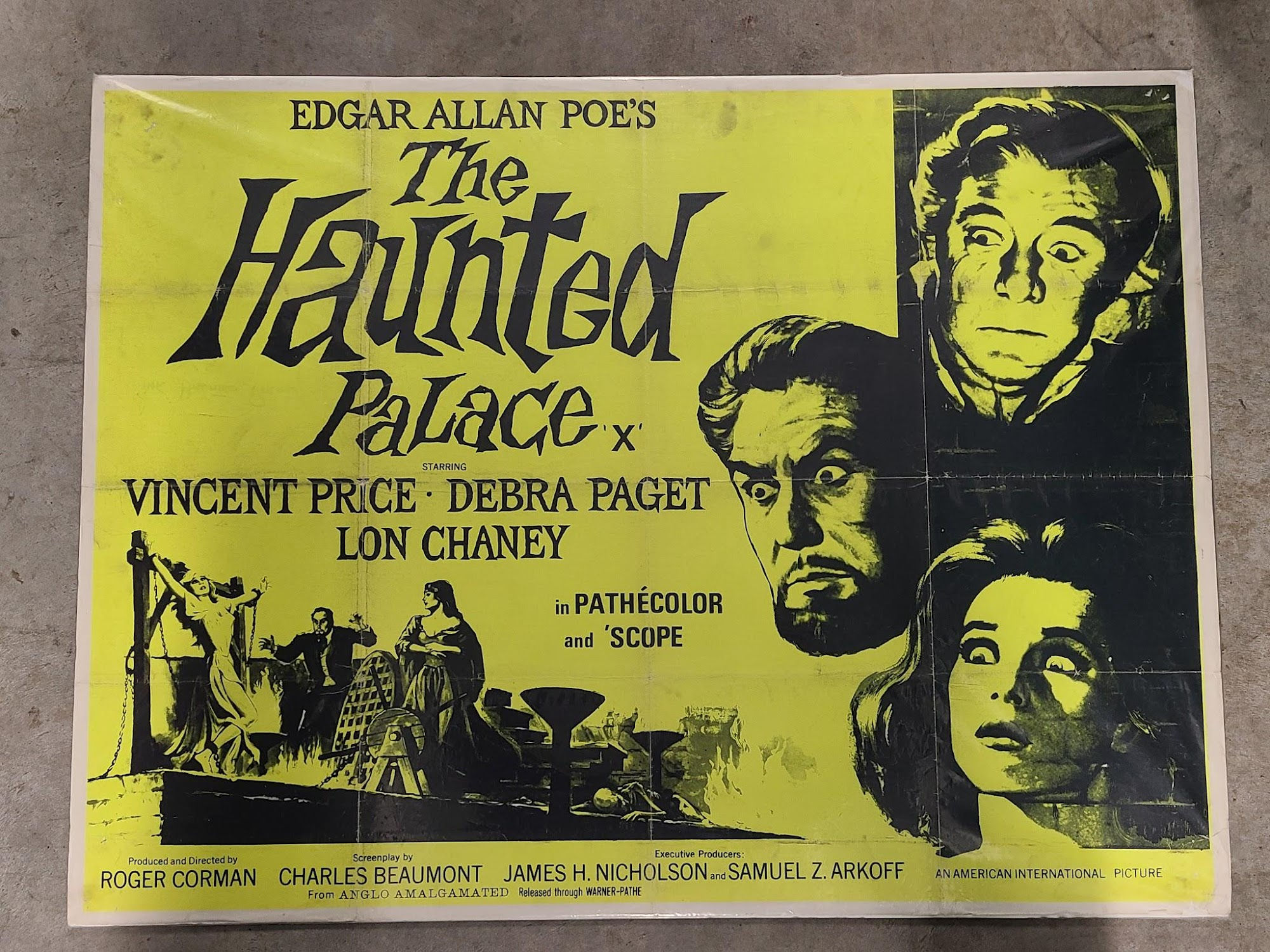 The Haunted Palace 1963 UK/US 30x40