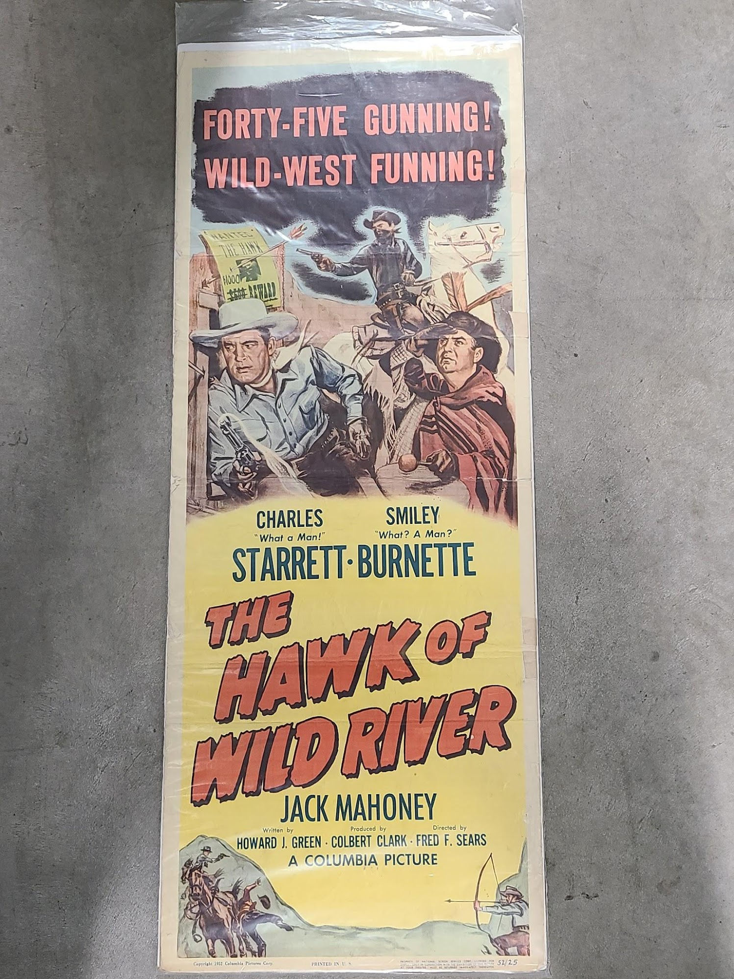 The Hawk Of Wild River 1952 Inserts