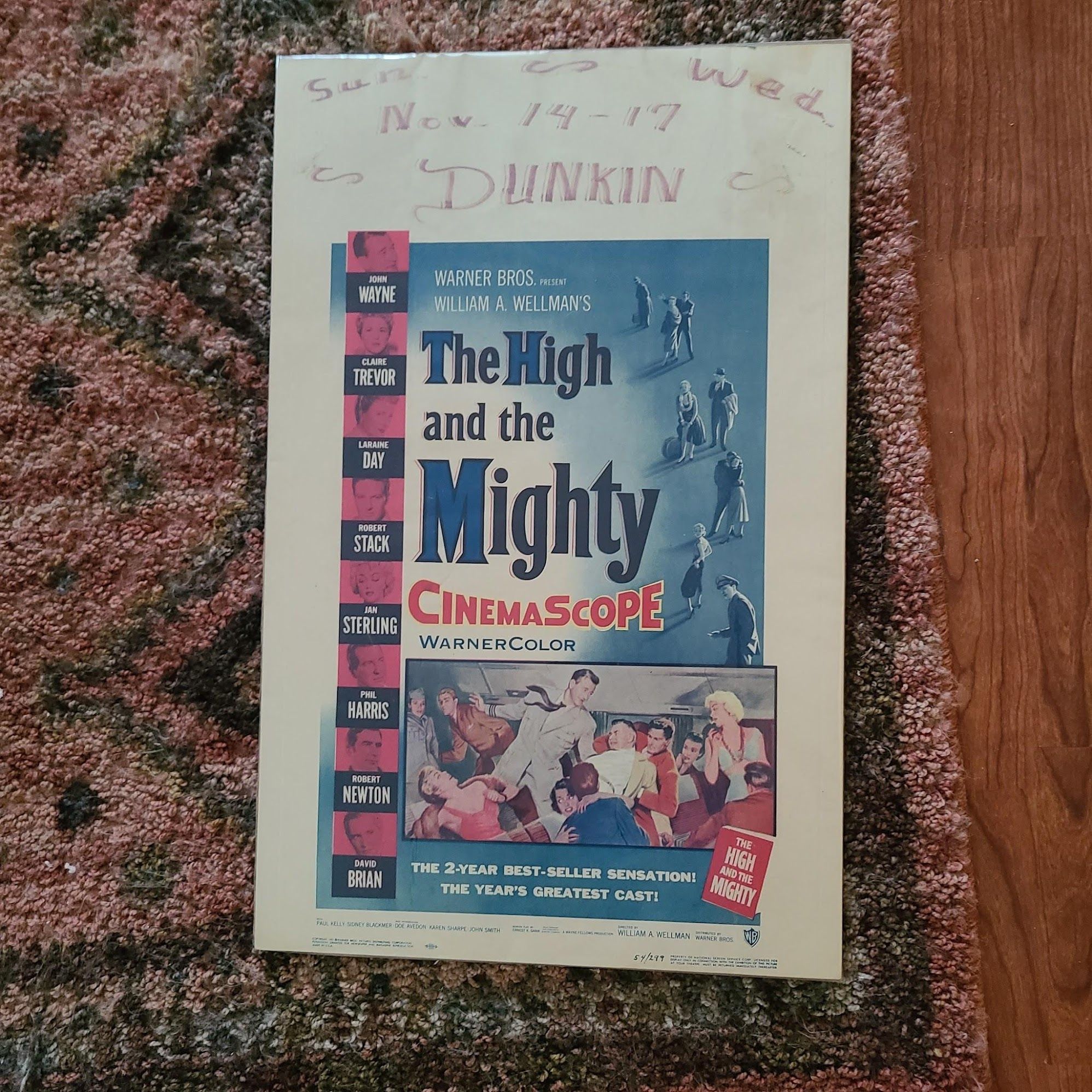 The High And The Mighty 1954 Window Cards