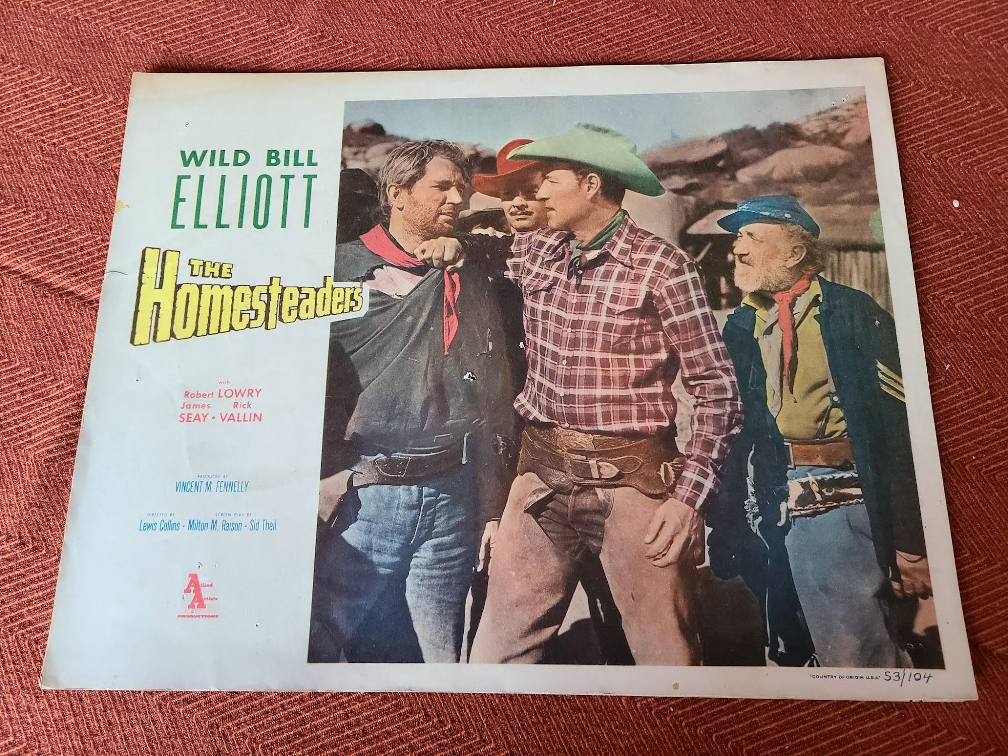 The Homesteaders 1953 Western Lobby Cards