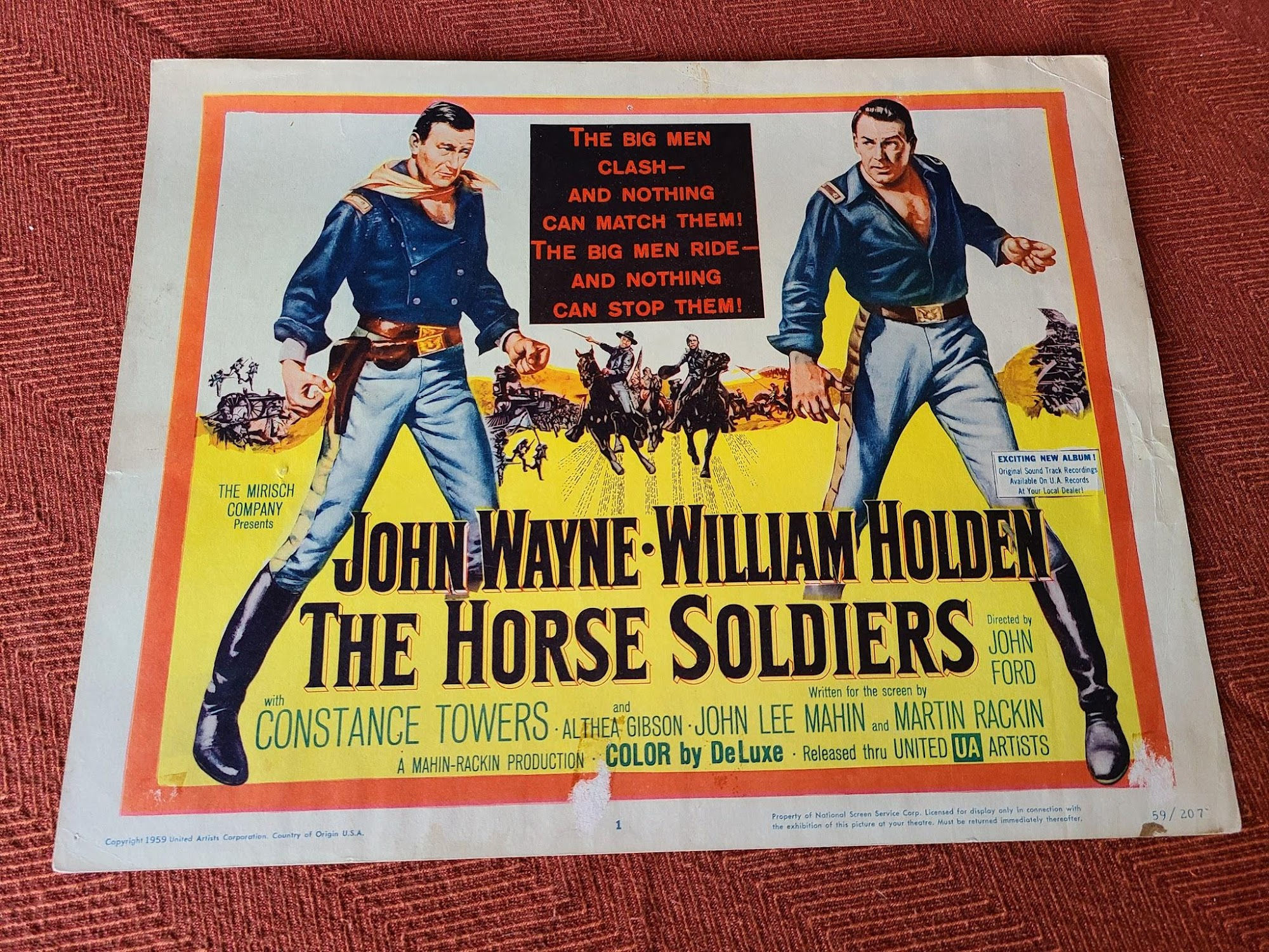 The Horse Soldiers 1959 Western Lobby Cards