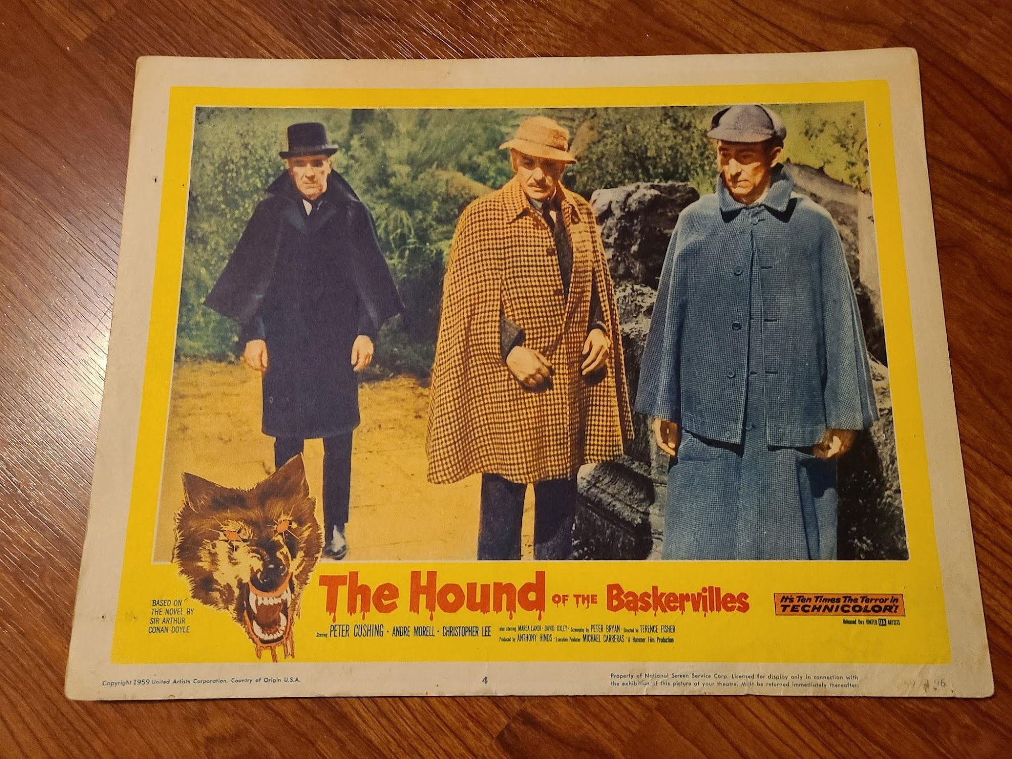 The Hound Of The Baskervilles 1959 General Lobby Cards