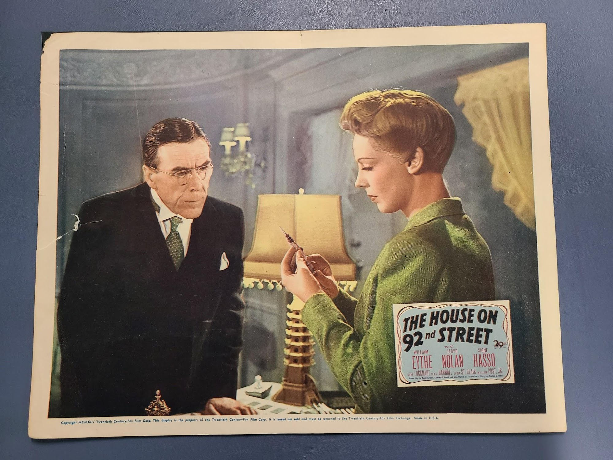 The House On 92nd Street 1945 General Lobby Cards