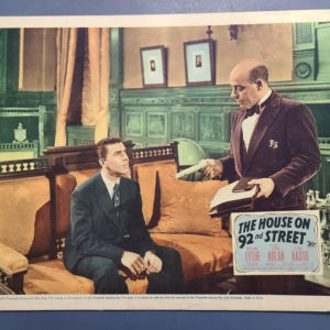 The House On 92nd Street 1945 General Lobby Cards