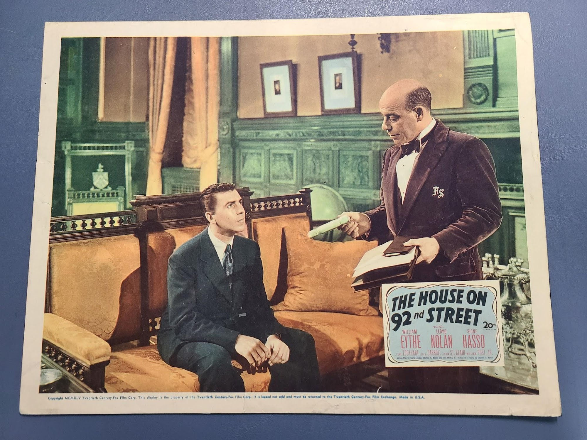 The House On 92nd Street 1945 General Lobby Cards