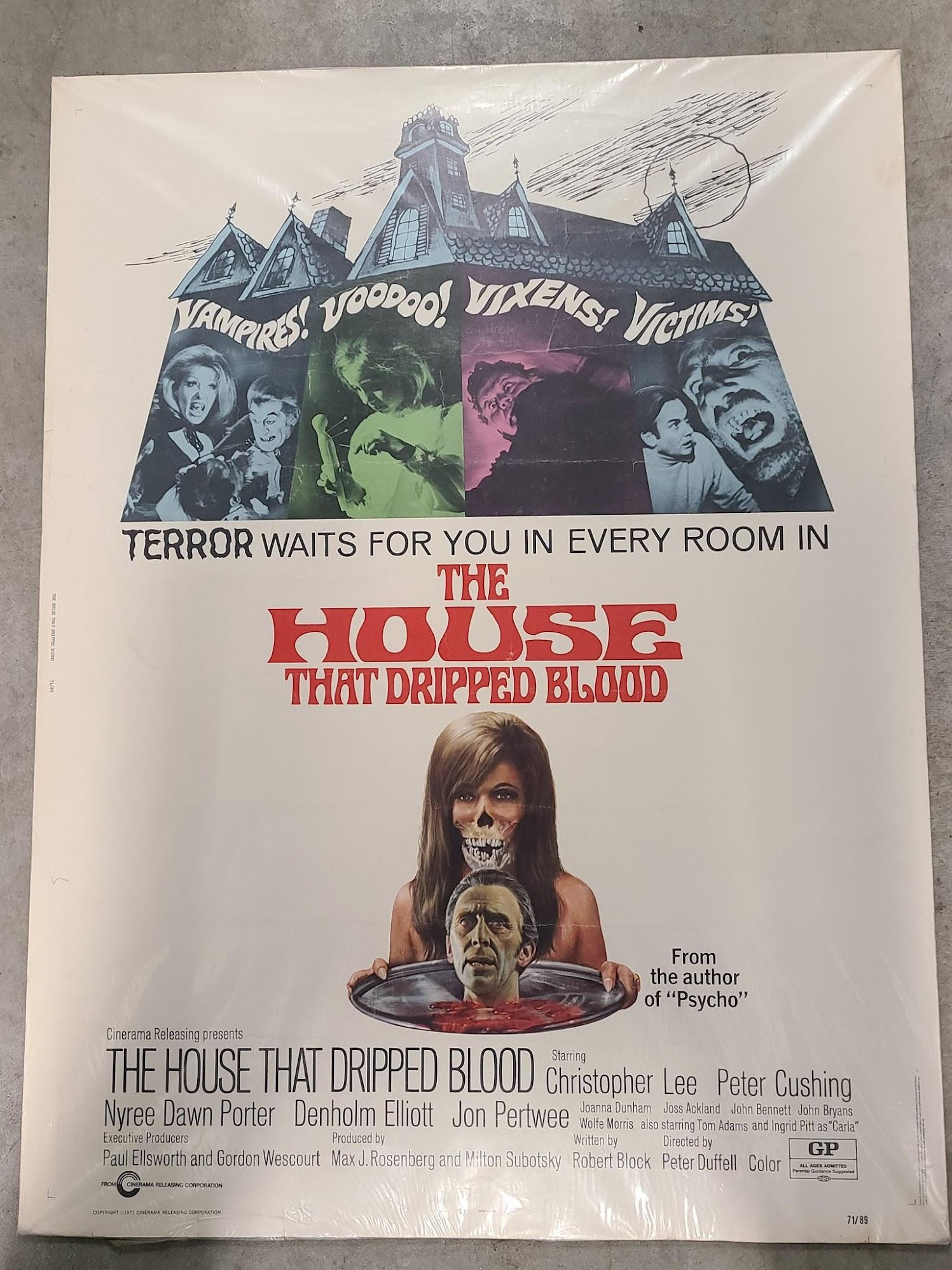 The House That Dripped Blood 1971 UK/US 30x40