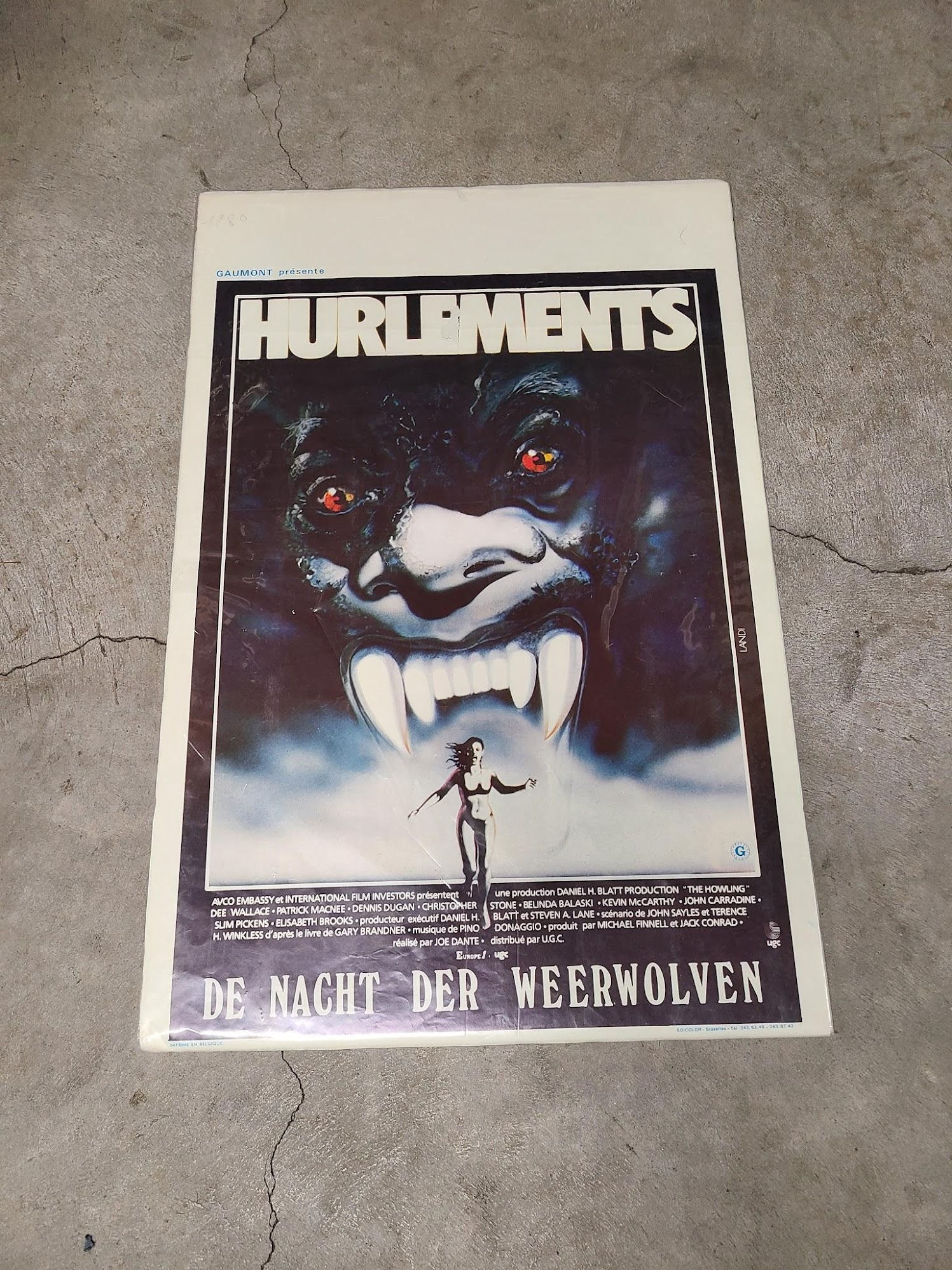 The Howling 1981 Belgium