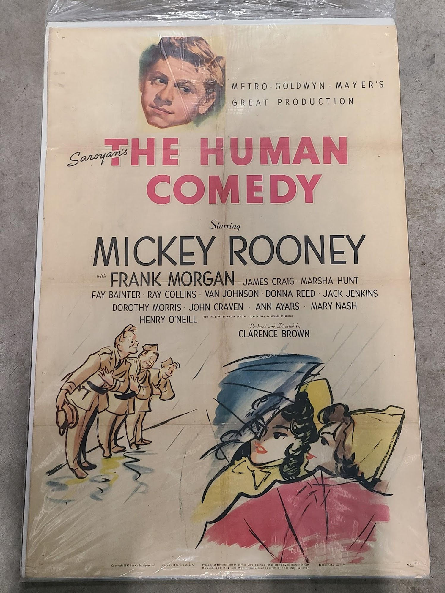 The Human Comedy 1943 1 Sheets/US