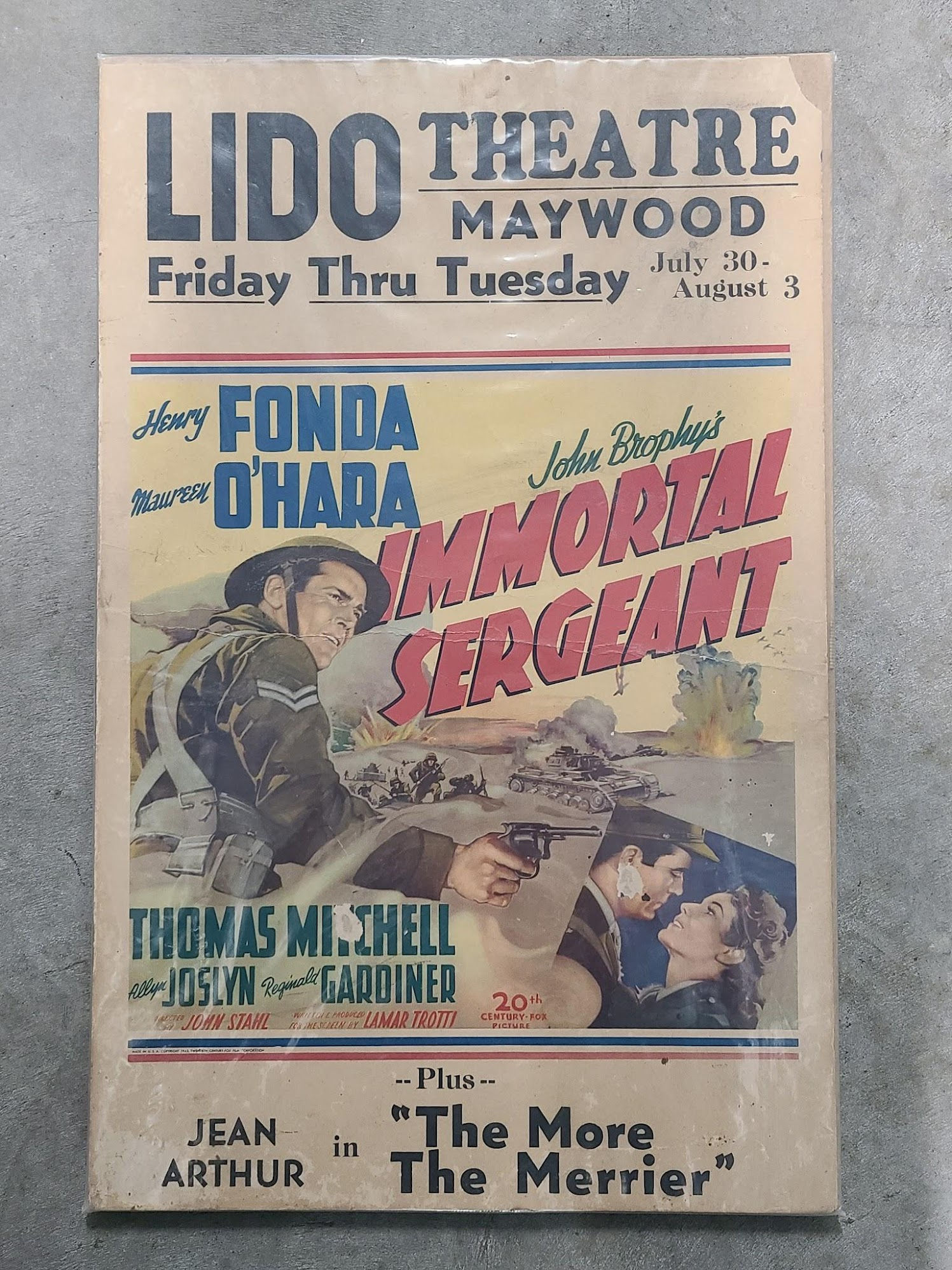 The Immortal Sergeant 1943 Window Cards