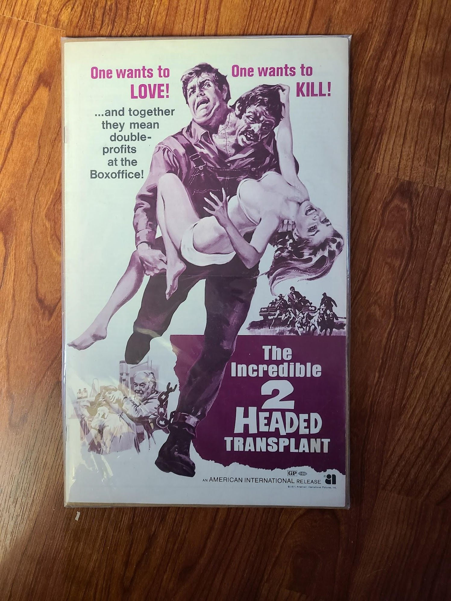 The Incredible 2 Headed Transplant 1971 Press Books