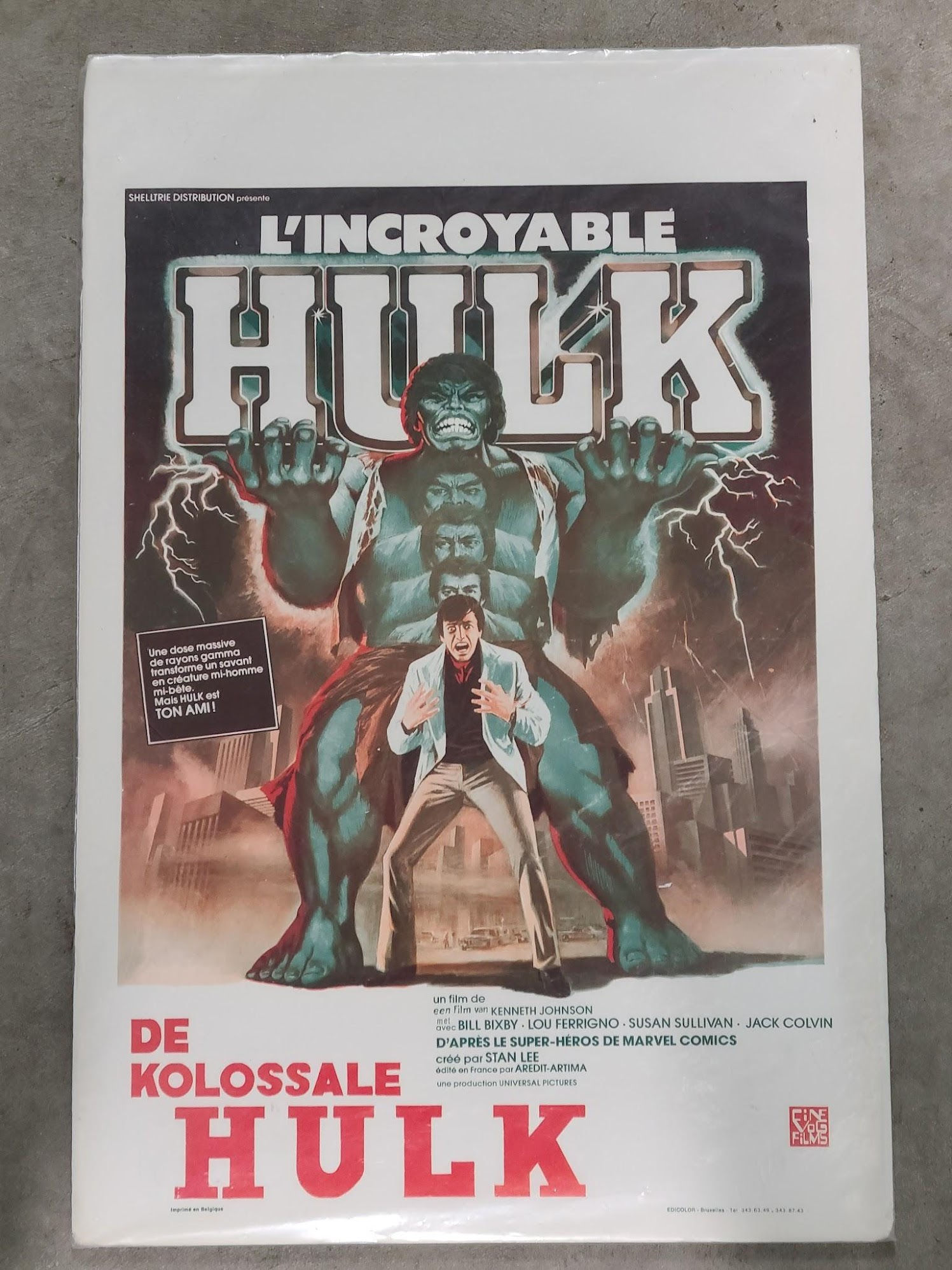 The Incredible Hulk 1980 Belgium