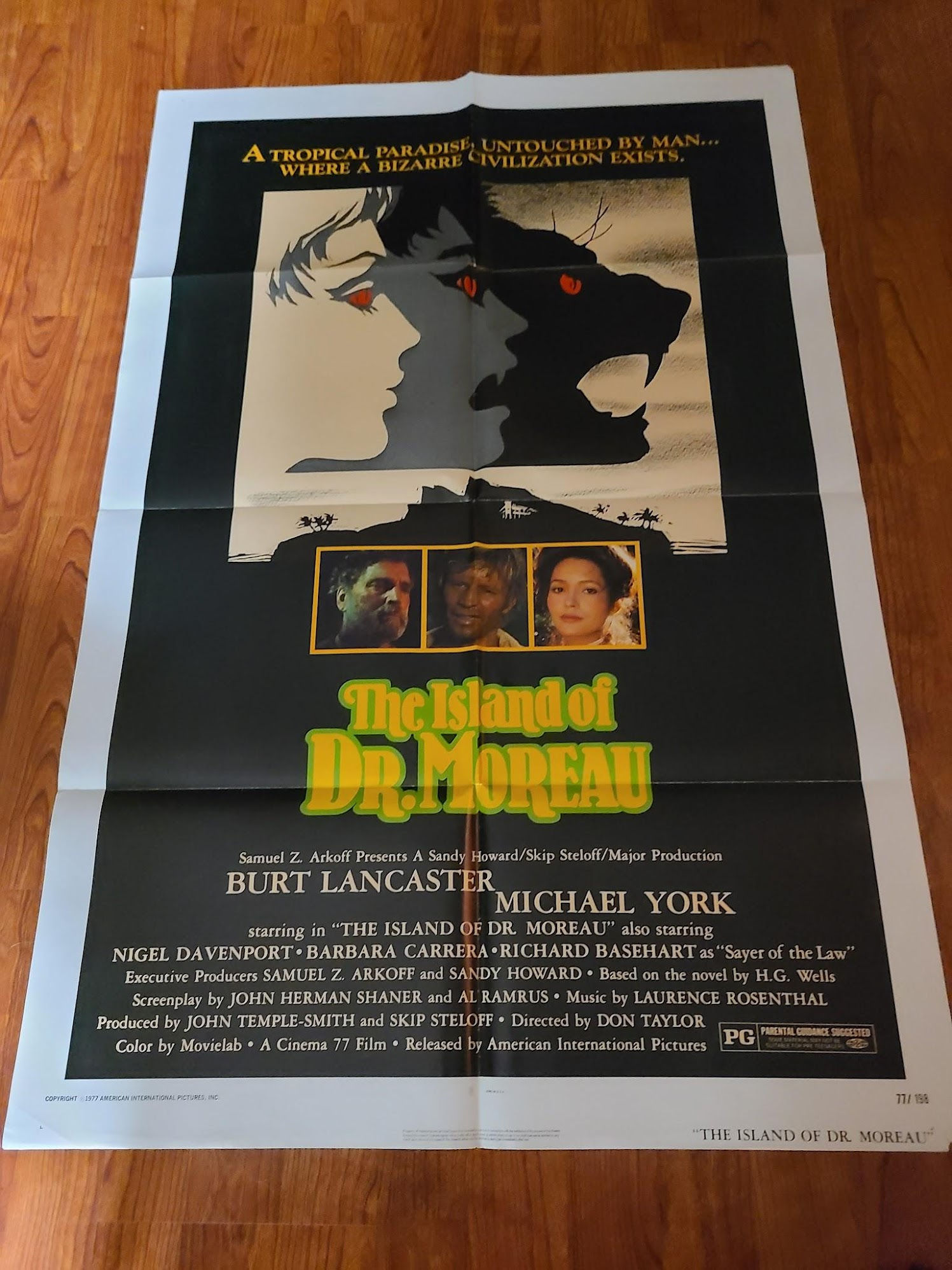 The Island of Dr. Moreau 1977 1 Sheets/US