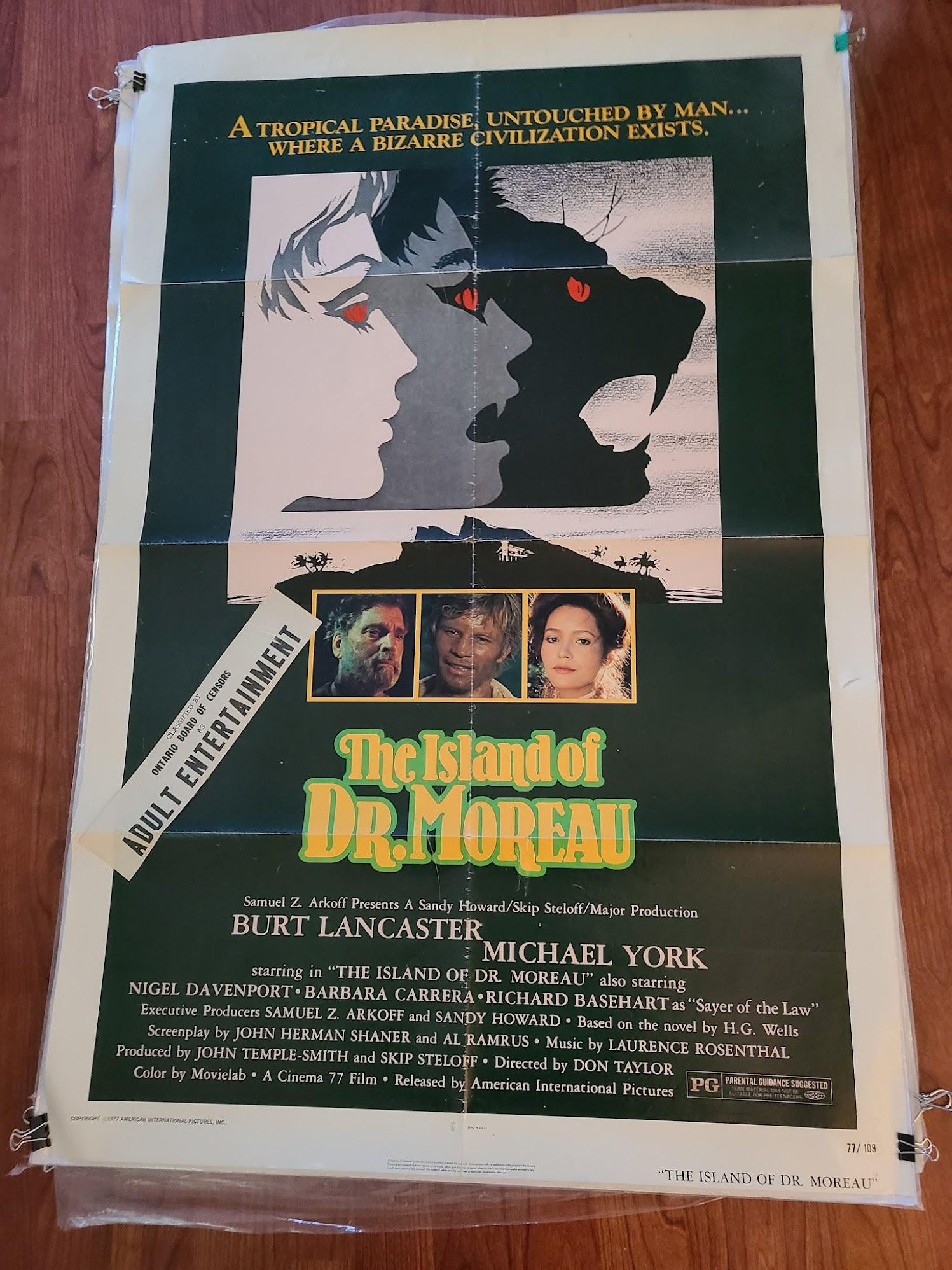 The Island Of Dr. Moreau 1977 1 Sheets/US