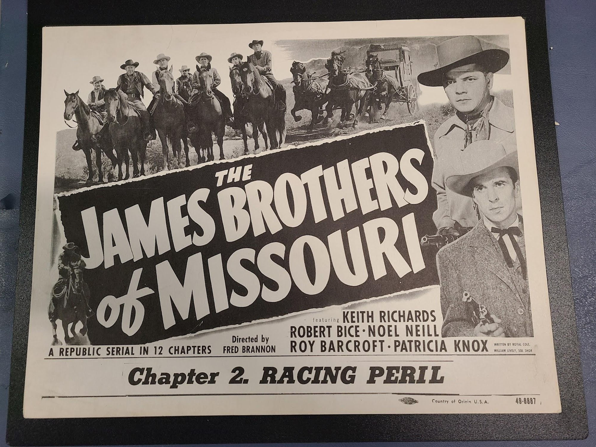 The James Brothers Of Missouri 1949 Serial Lobby Cards
