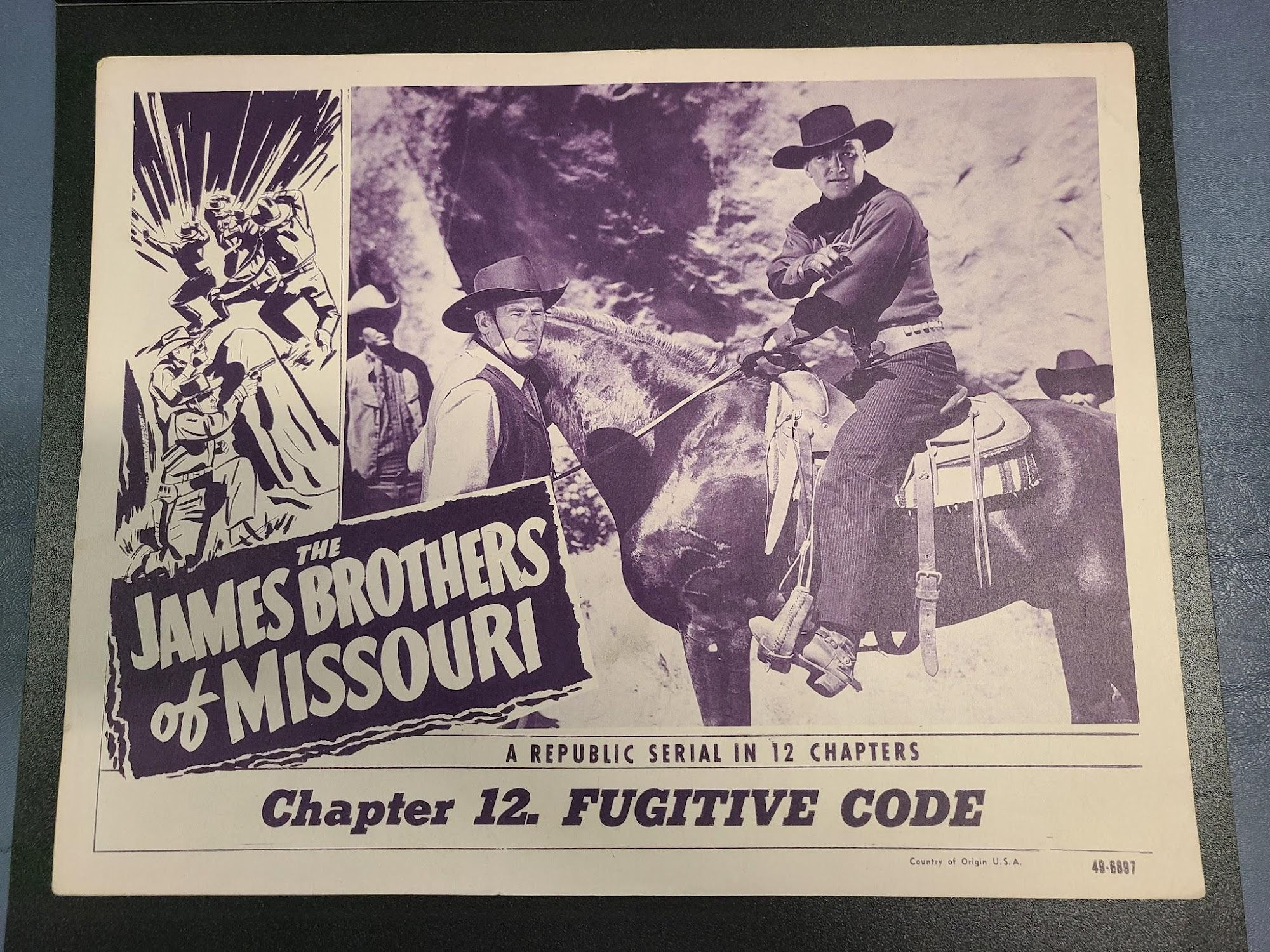 The James Brothers Of Missouri 1949 Serial Lobby Cards