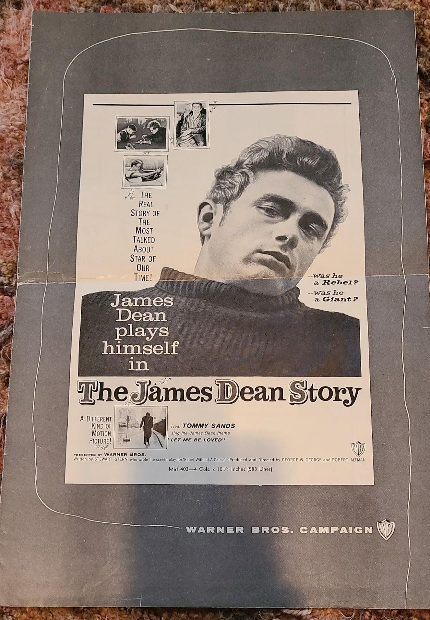 The James Dean Story 1957 Press Books