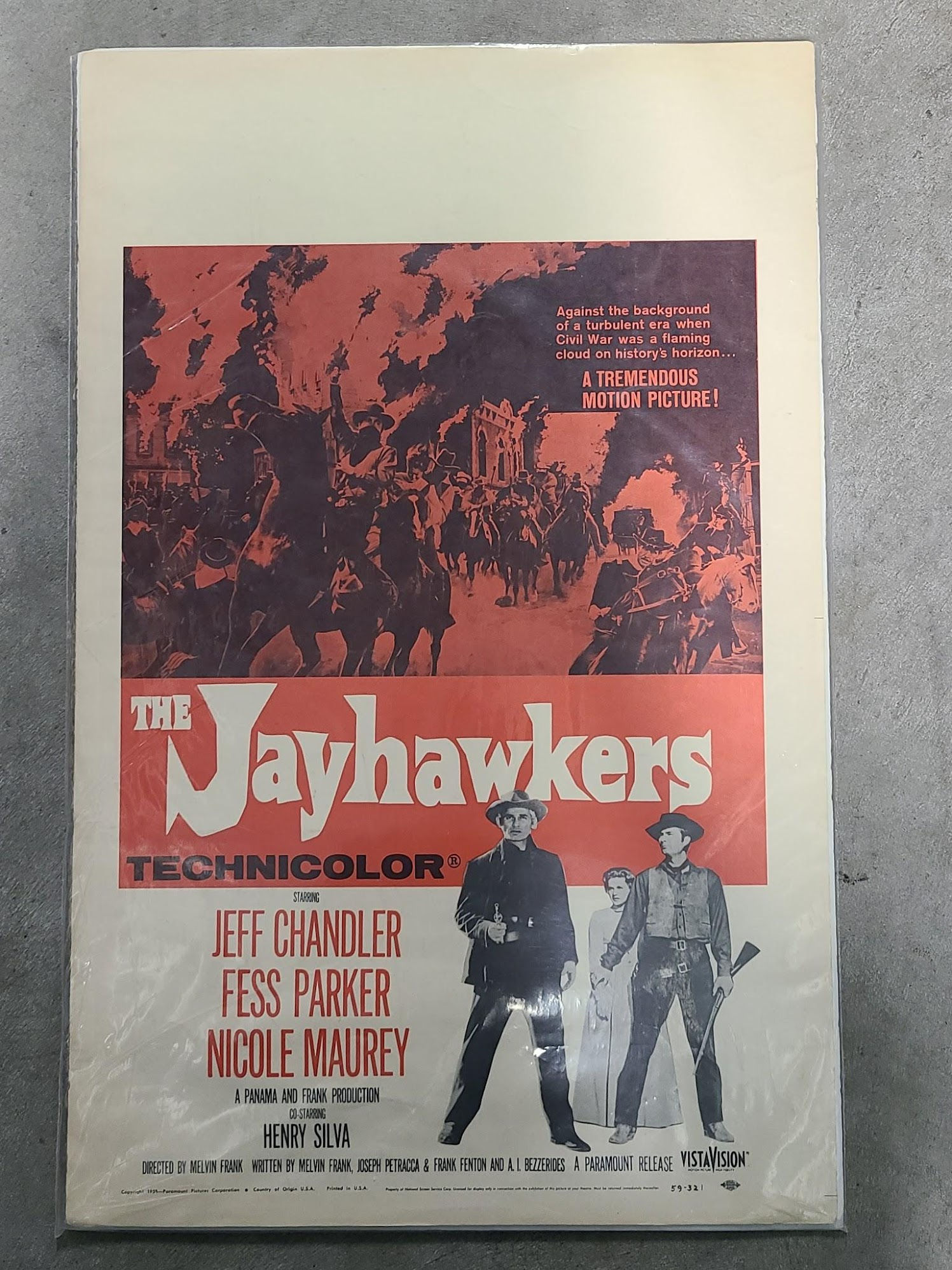 The Jawhawkers 1959 Window Cards