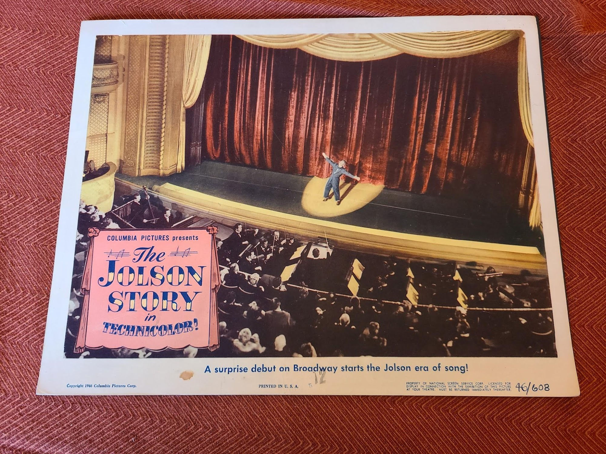 The Jolson Story 1946 General Lobby Cards