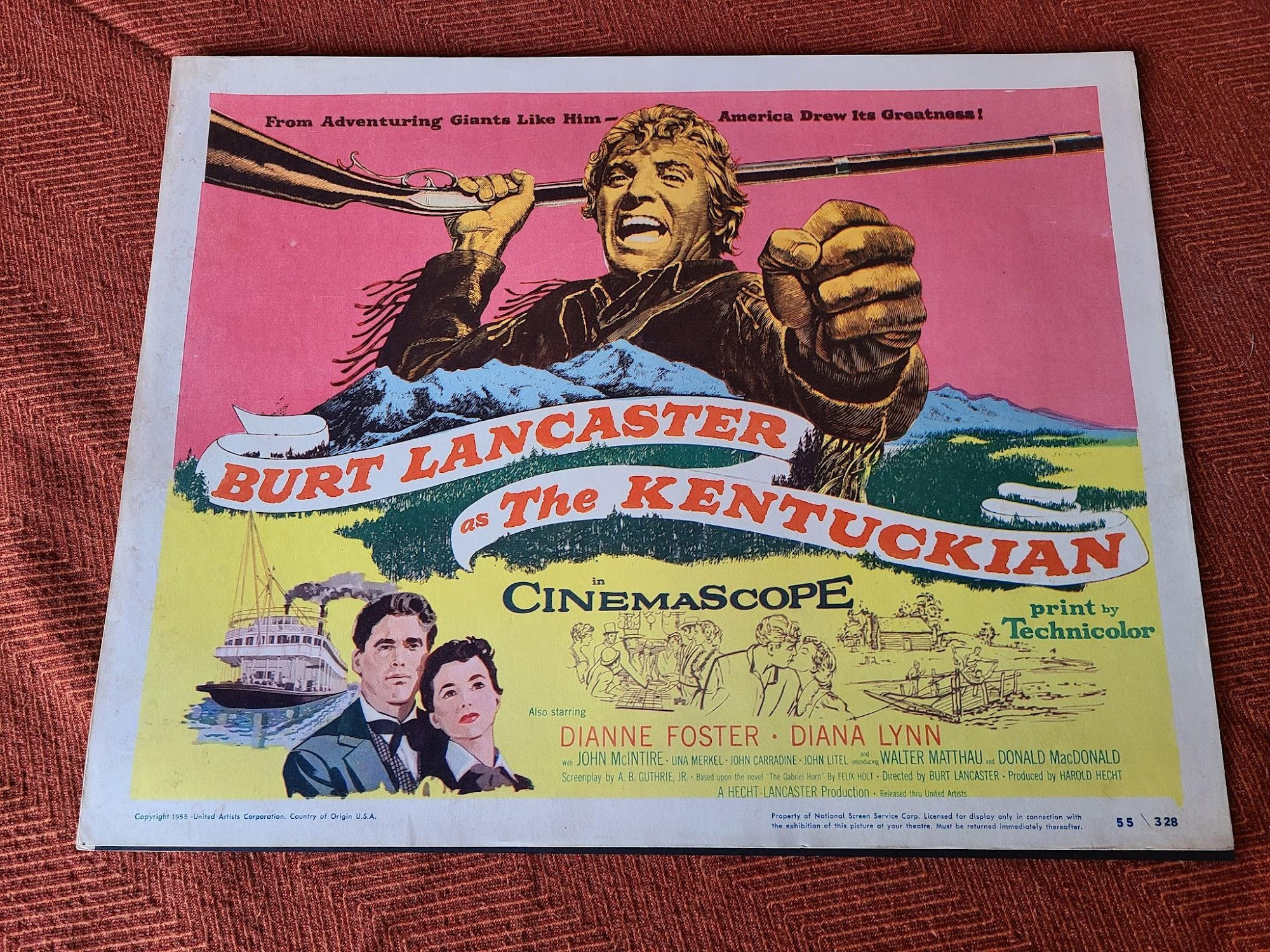 The Kentuckian 1955 Western Lobby Cards